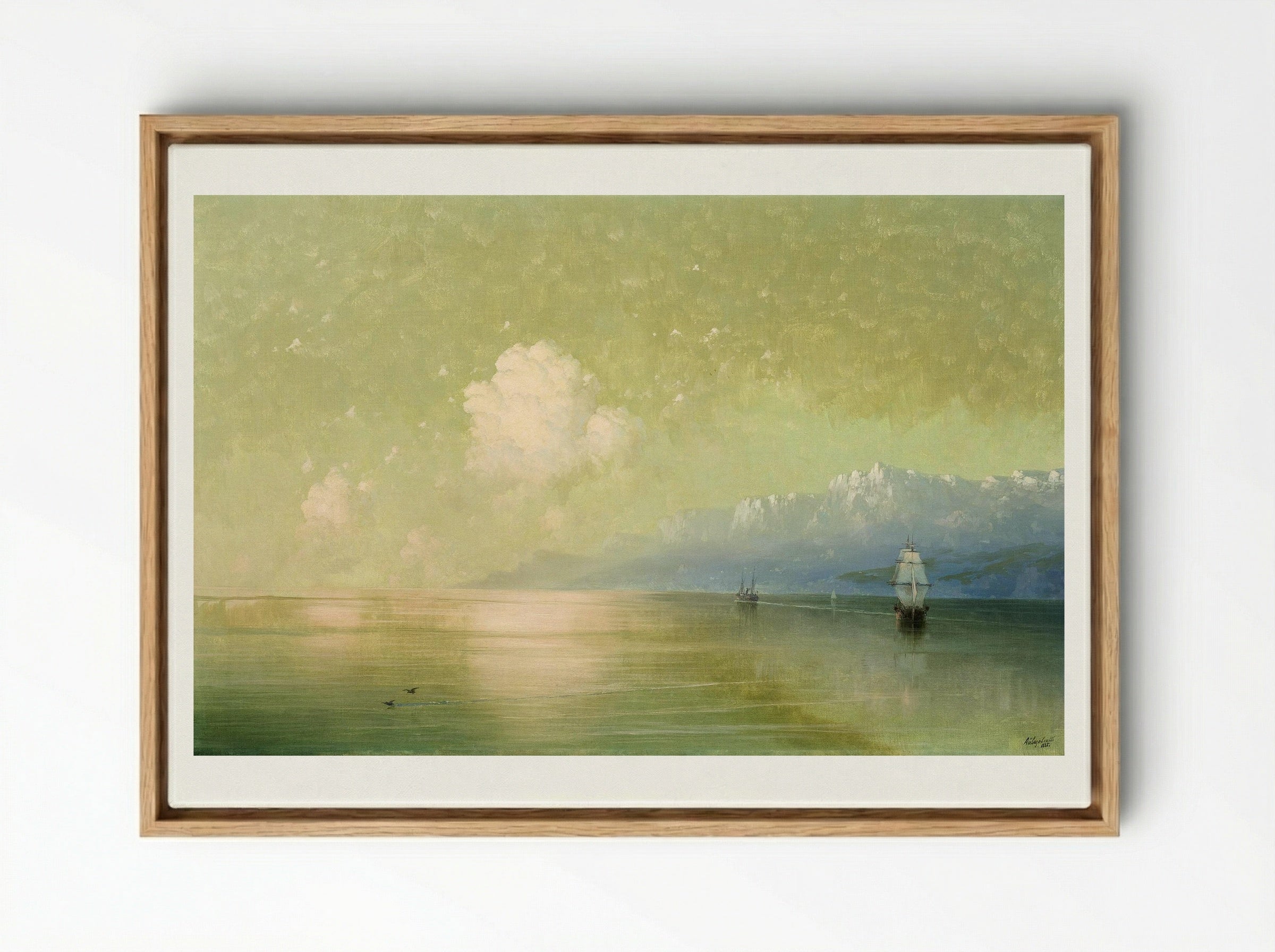 Seascape - Ivan Aivazovsky - Framed Canvas Wood