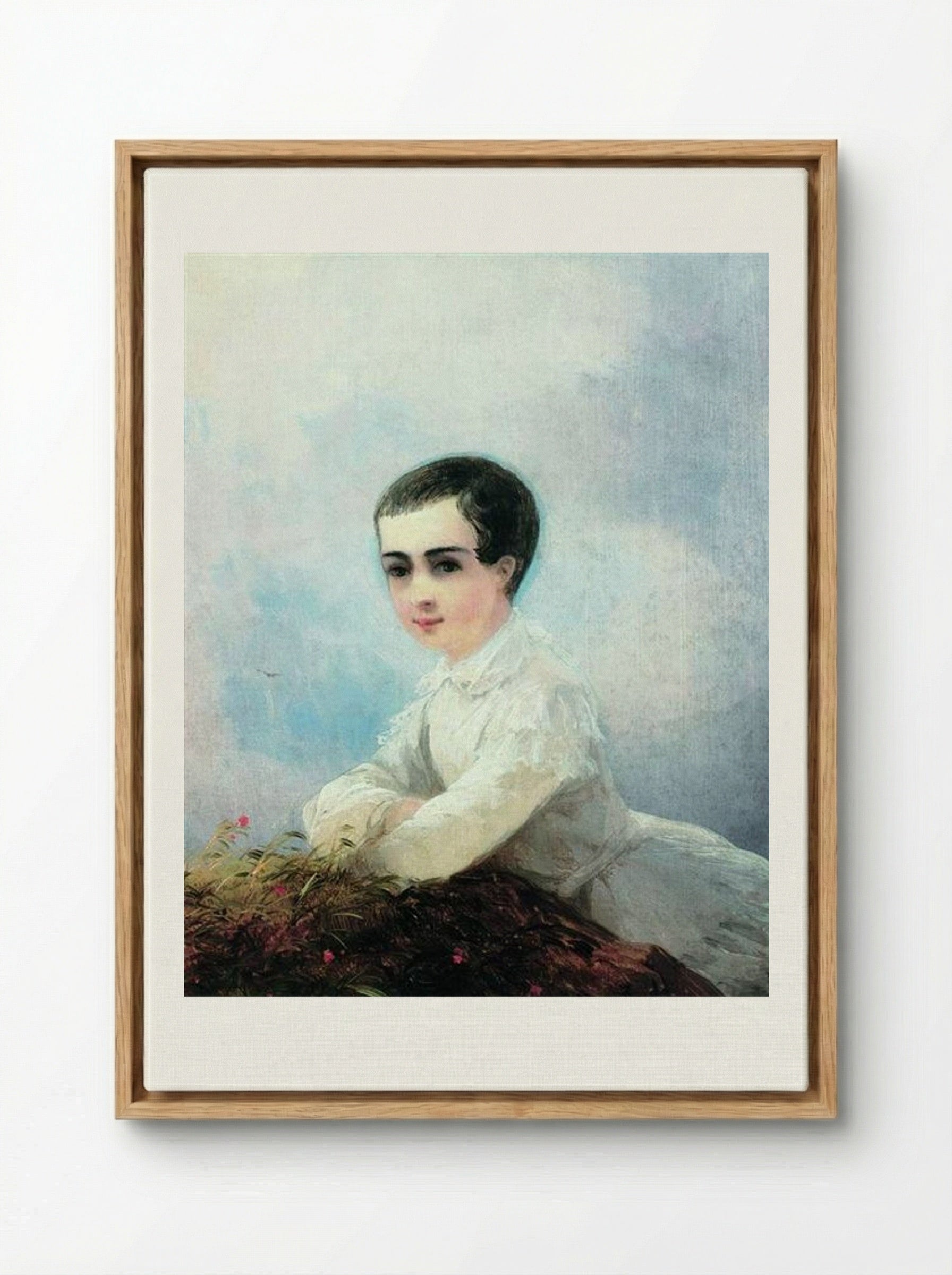 Portrait of I. Lazarev - Ivan Aivazovsky - Framed Canvas Wood