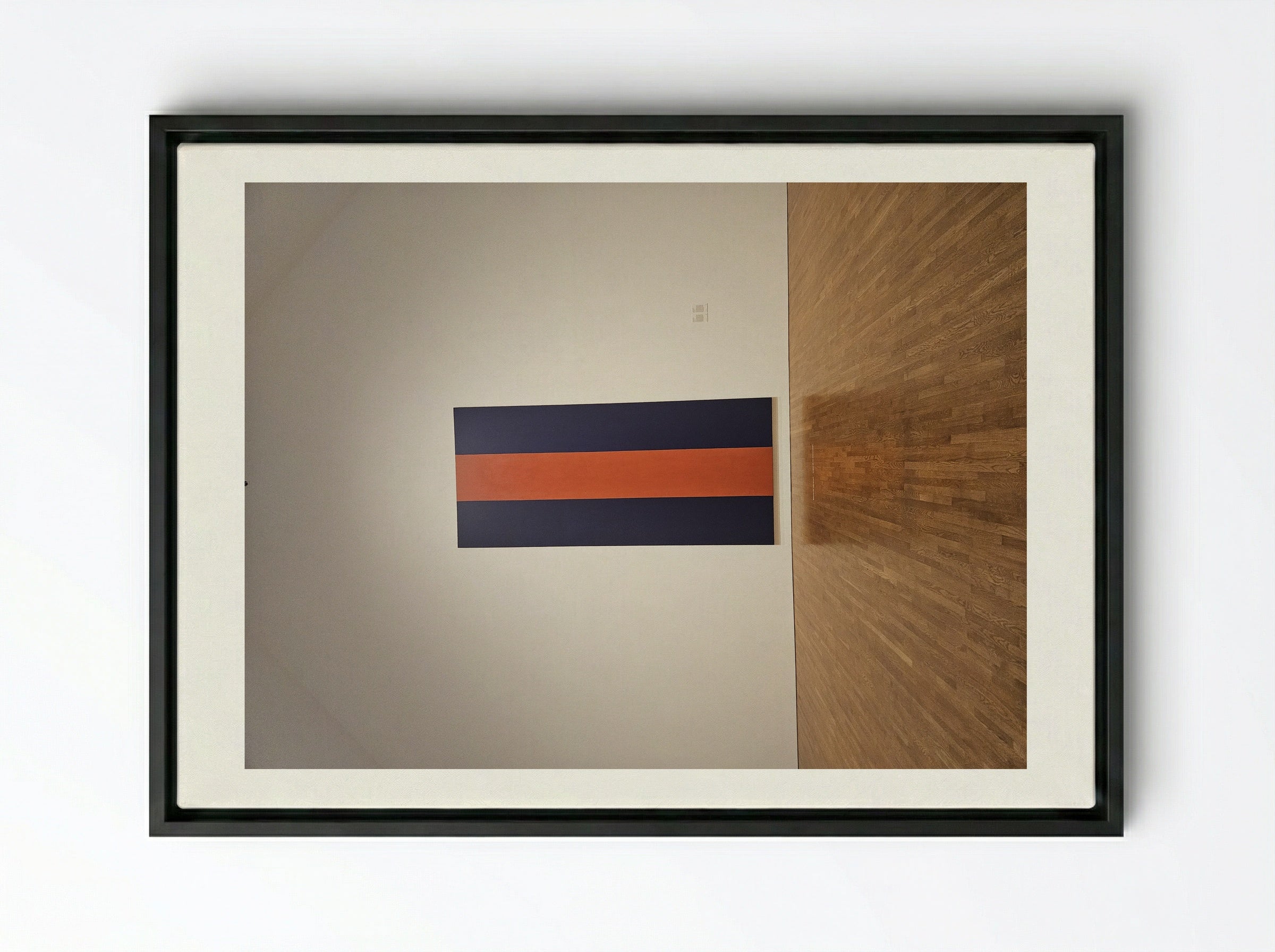 Voice of Fire - Barnett Newman - Framed Canvas Black
