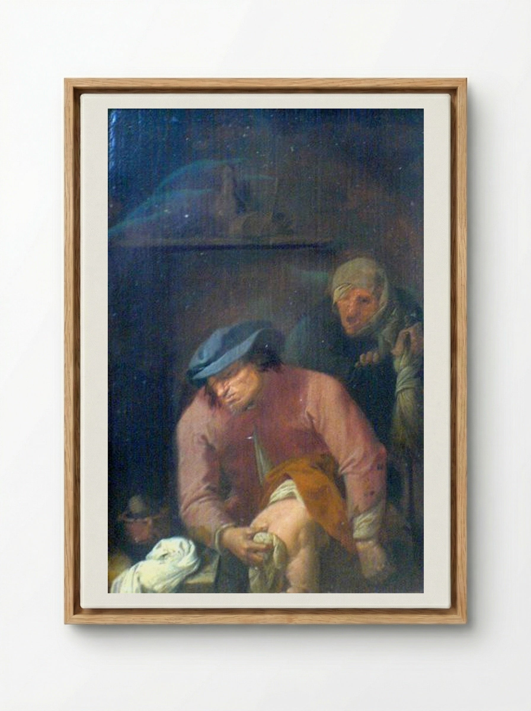 The Operation - Adriaen Brouwer - Framed Canvas Wood