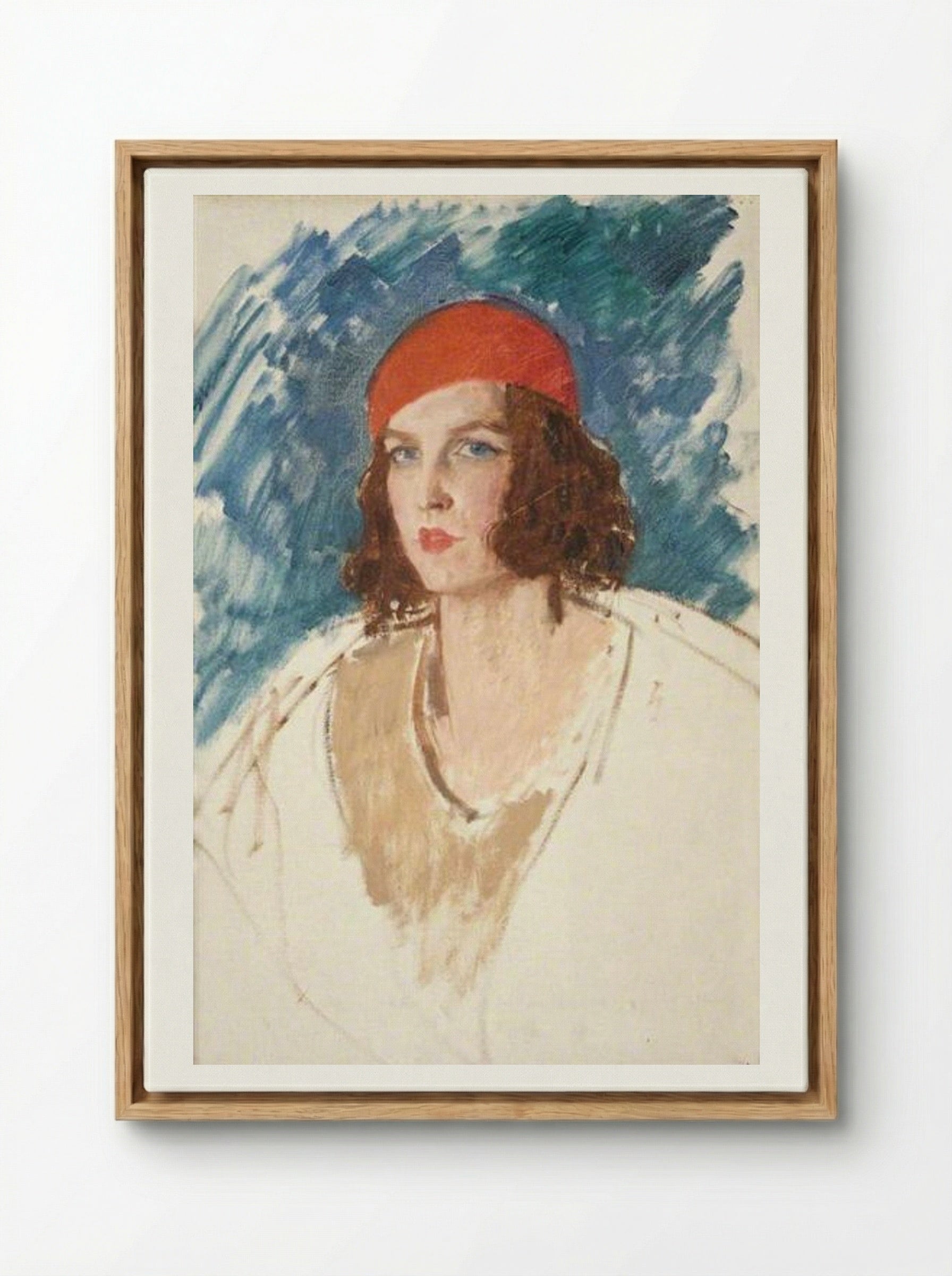 Lady Mary Alington - Augustus John - Framed Canvas Wood