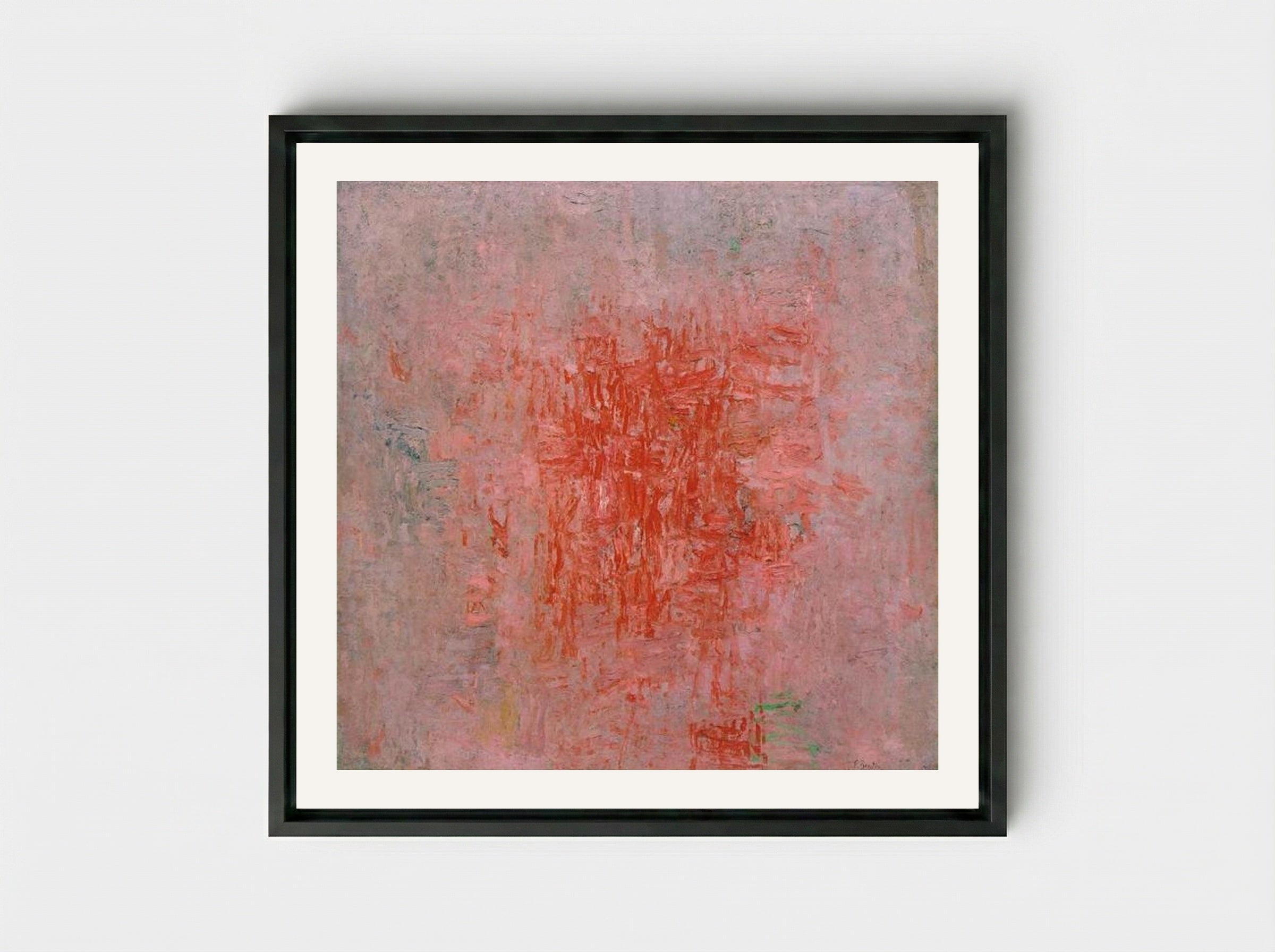 Zone - Philip Guston - Framed Canvas Black