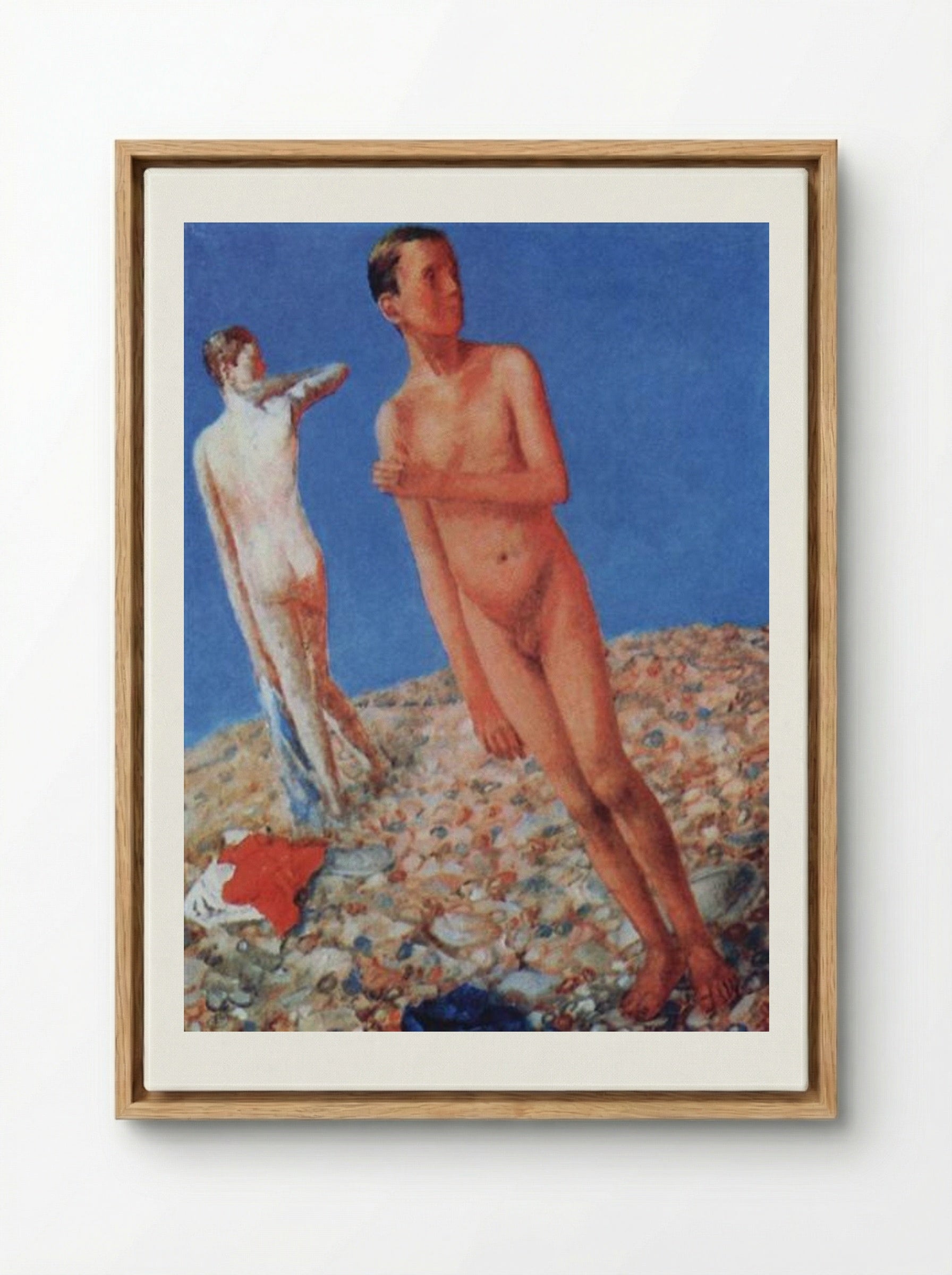 Boys - Kuzma Petrov-Vodkin - Framed Canvas Wood