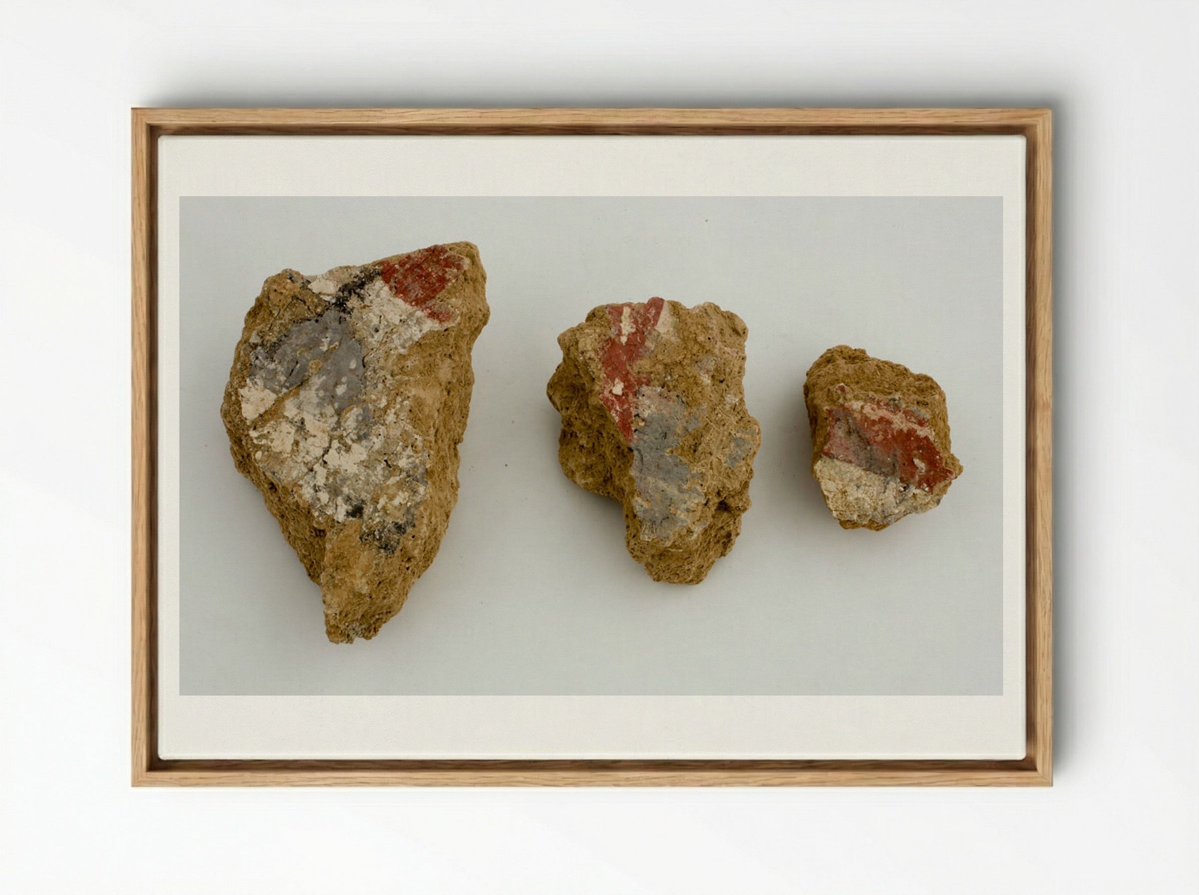 Fragments of Wall Paintings from Nuzi - Unknown Artist - Framed Canvas Wood