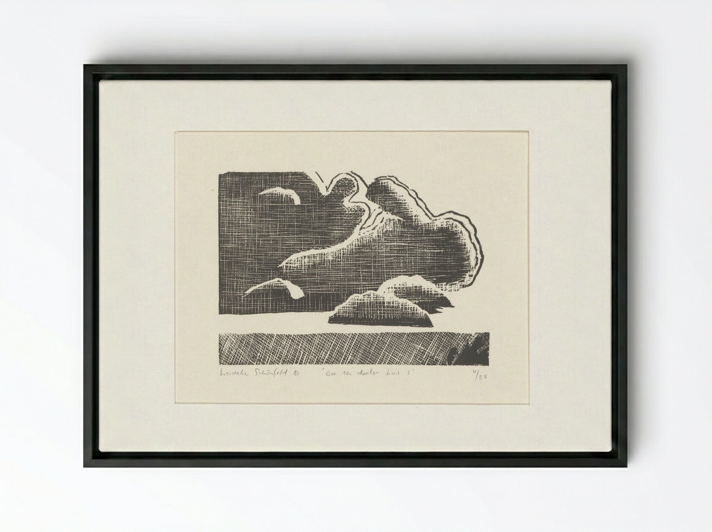 Om een donker huis 3 - Wendelin Schönfeld - Framed Canvas Black