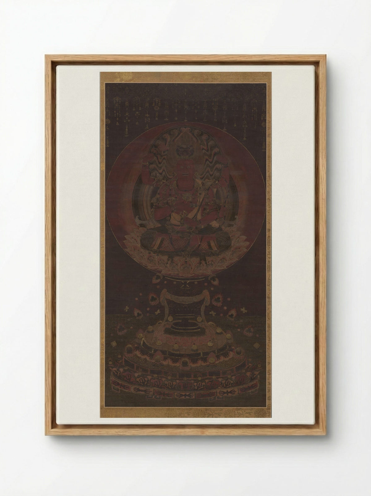 Aizen Myoo - Fine Art Print - Framed Canvas Wood
