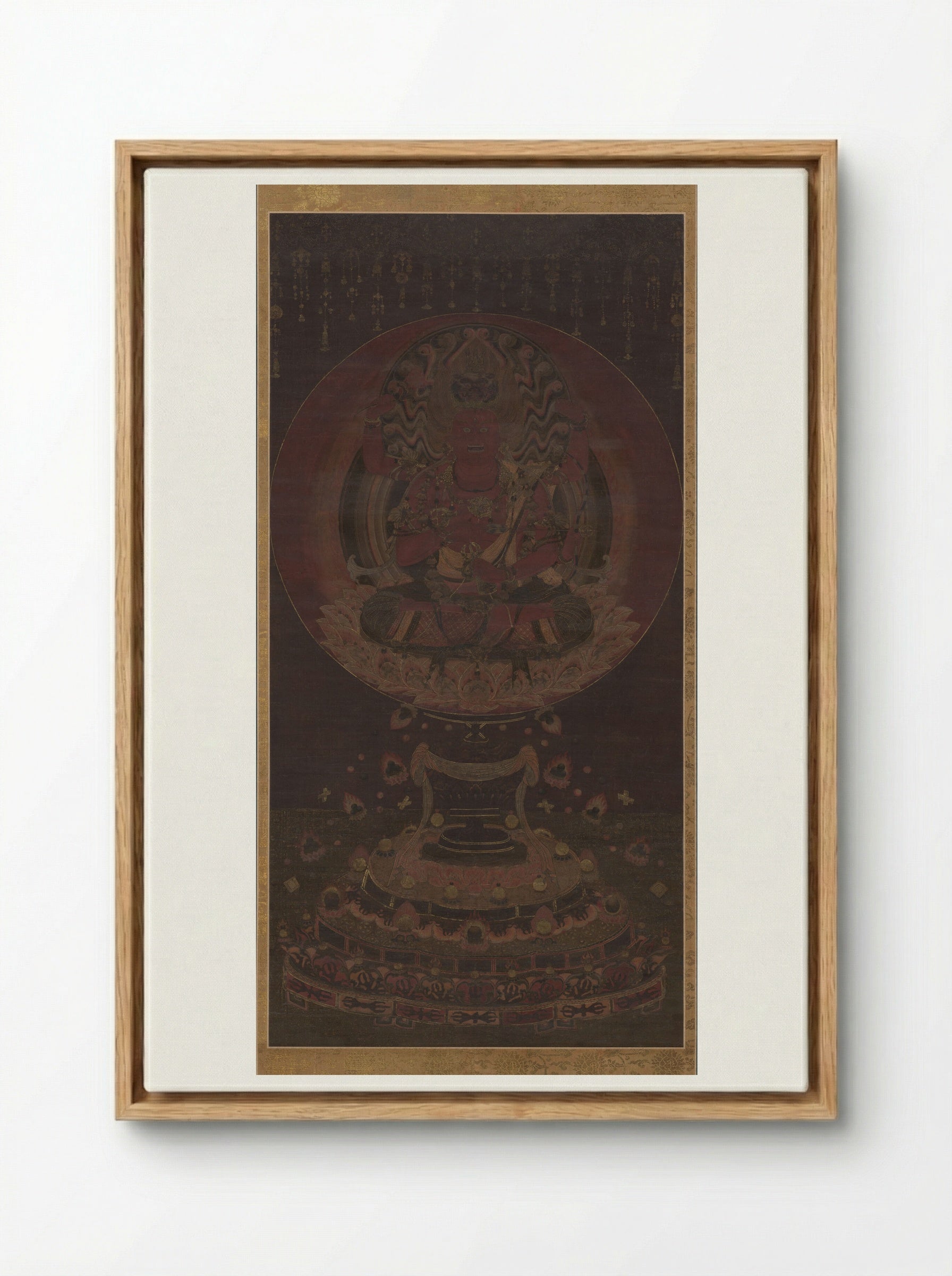 Aizen Myoo - Fine Art Print - Framed Canvas Wood