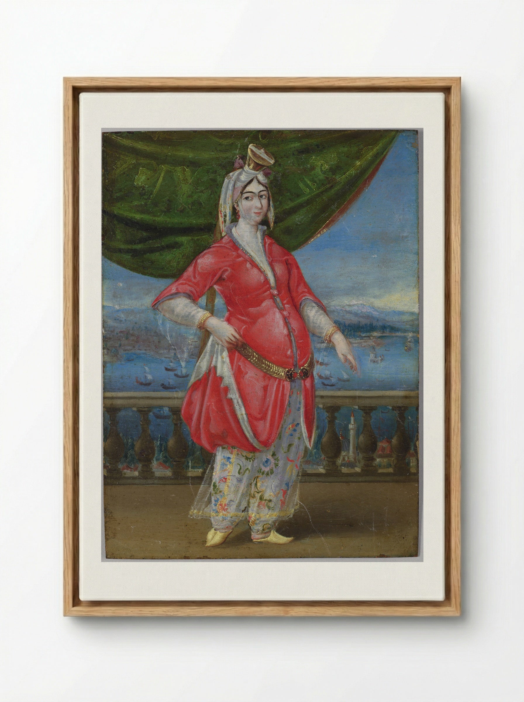 A Turkish Princess - Unknown Artist - Framed Canvas Wood