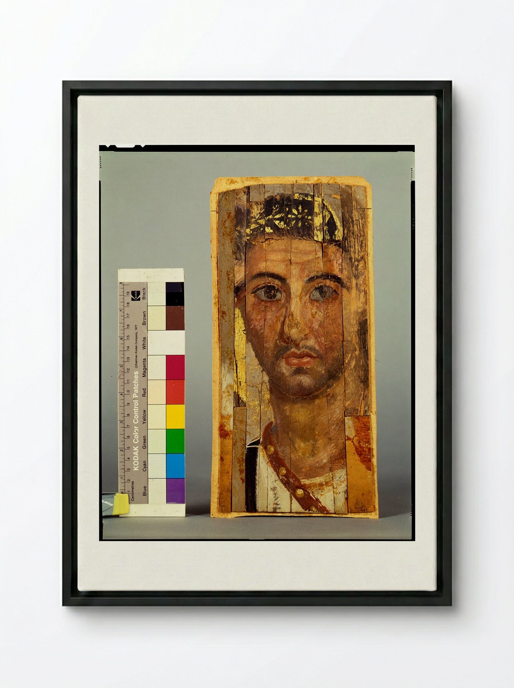 Untitled (Composite Portrait of a Man) - Fine Art Print - Framed Canvas Black
