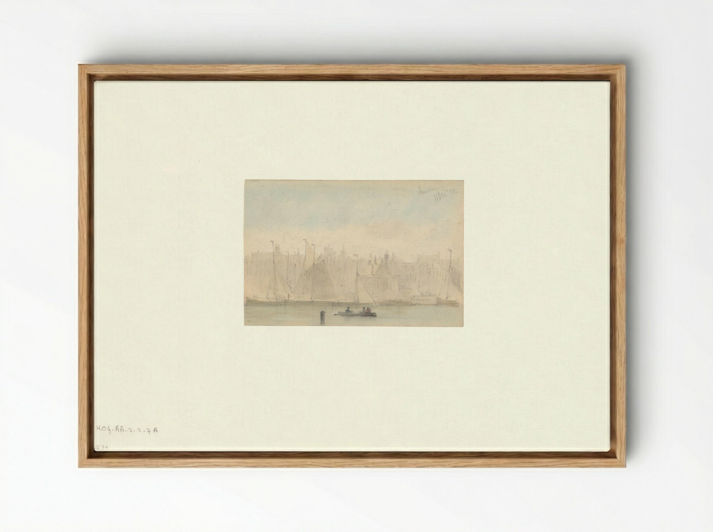 Gezicht op het Kamperhoofd en het Zeerecht - Everhardus Koster - Framed Canvas Wood