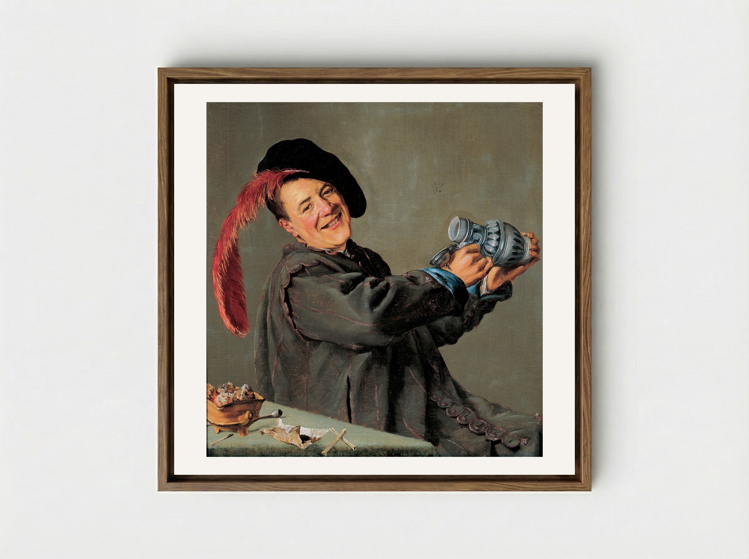 The Jolly Toper - Judith Leyster - Framed Canvas Wood