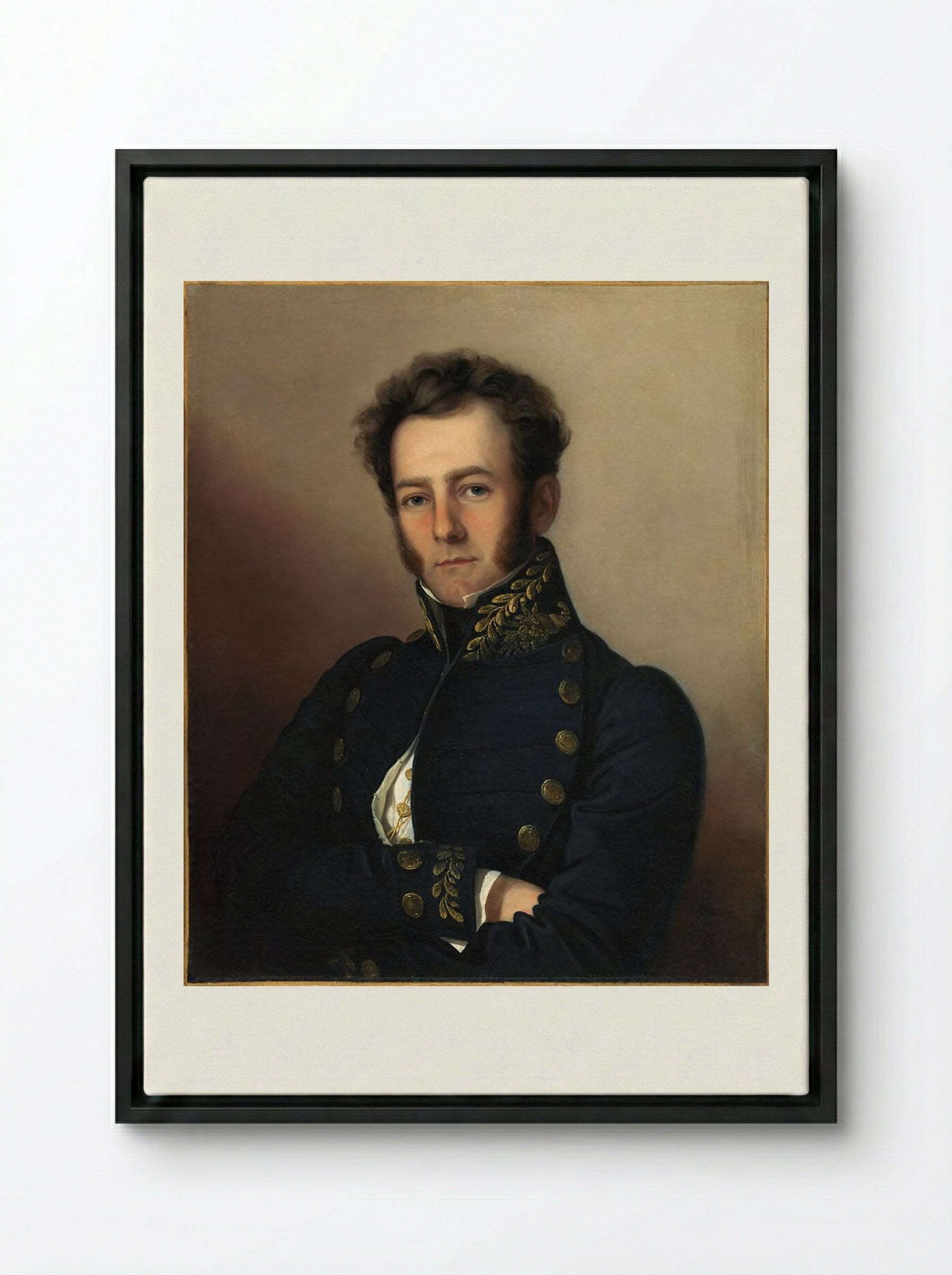 McKean Buchanan - Rembrandt Peale - Framed Canvas Black