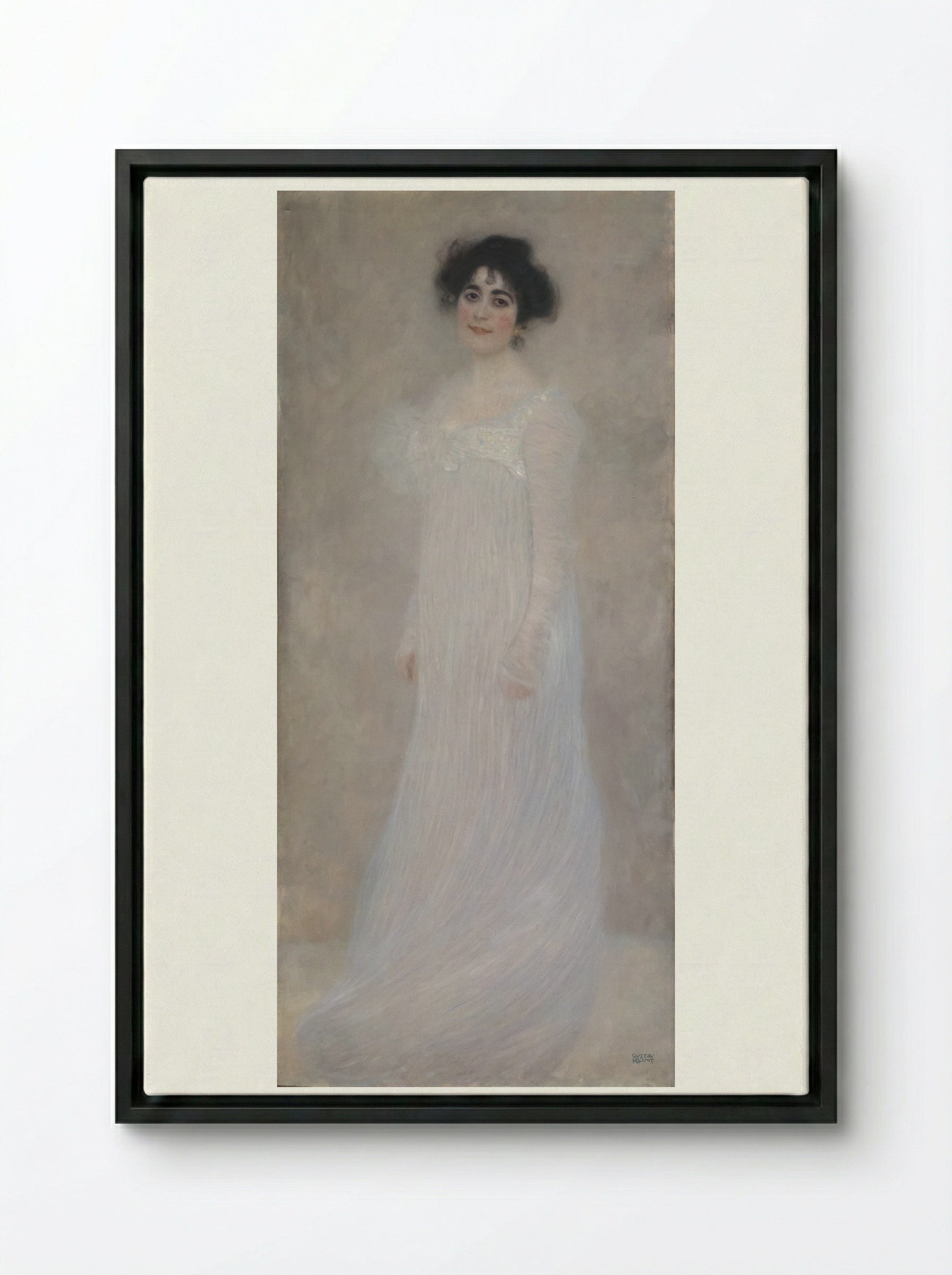 Serena Pulitzer Lederer - Gustav Klimt - Framed Canvas Black