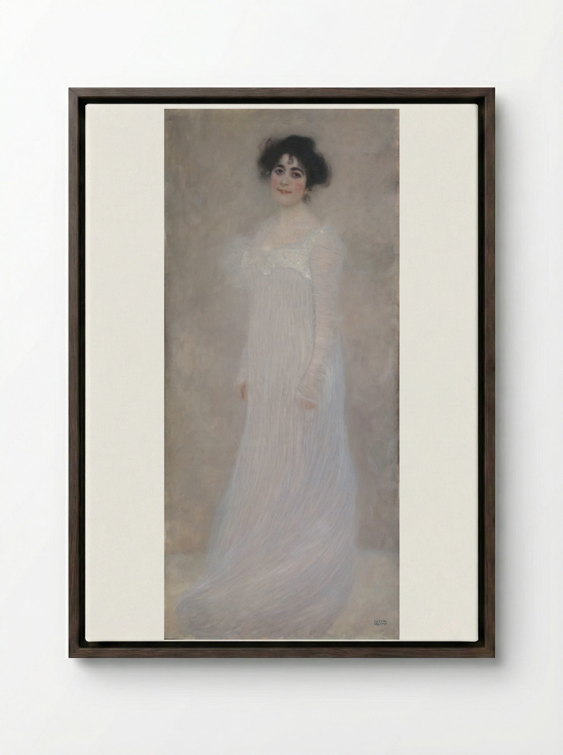 Serena Pulitzer Lederer - Gustav Klimt - Framed Canvas Dark Wood