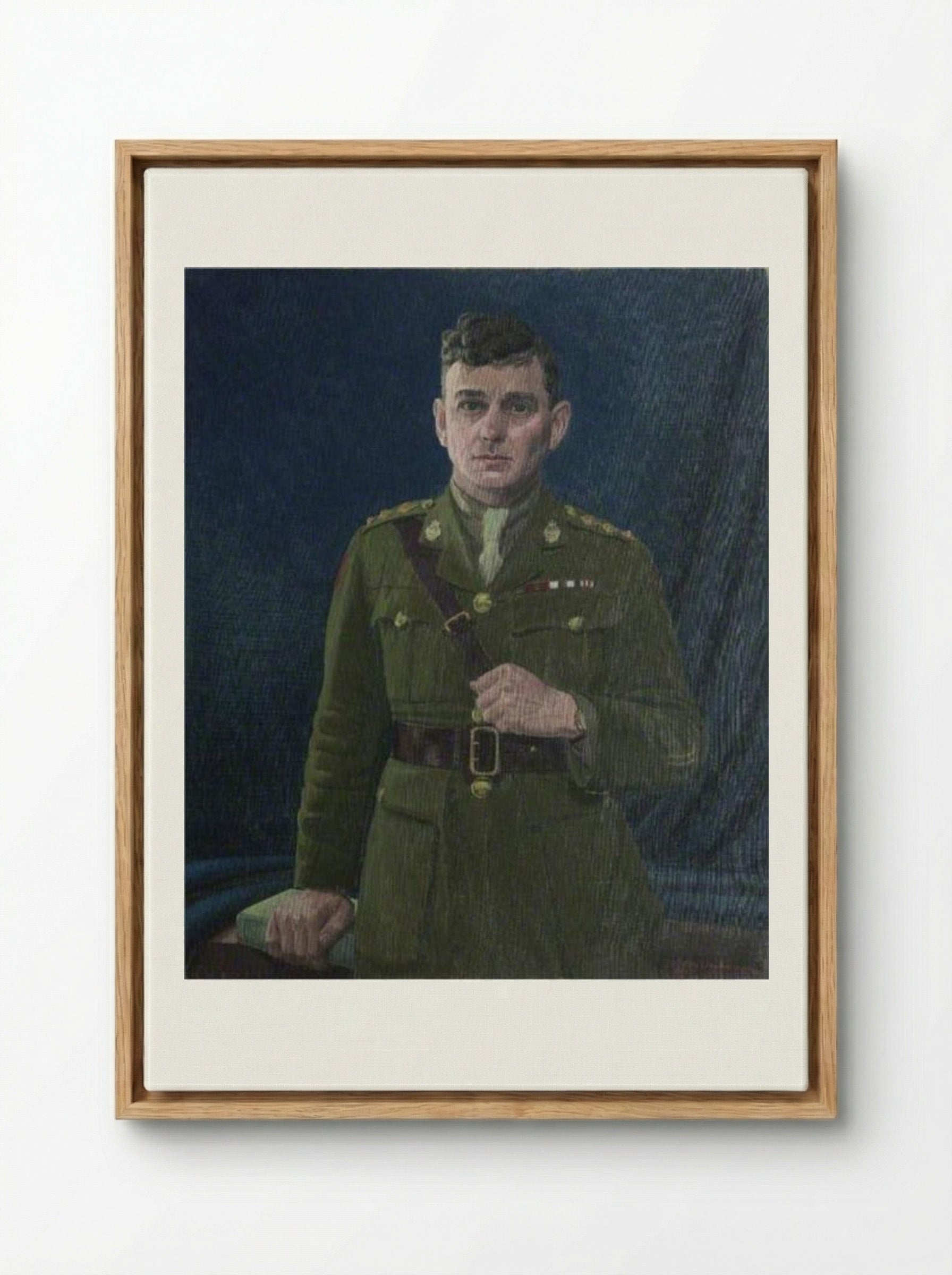 Captain George Burdon McKean, VC, MC - Leon Underwood - Framed Canvas Wood
