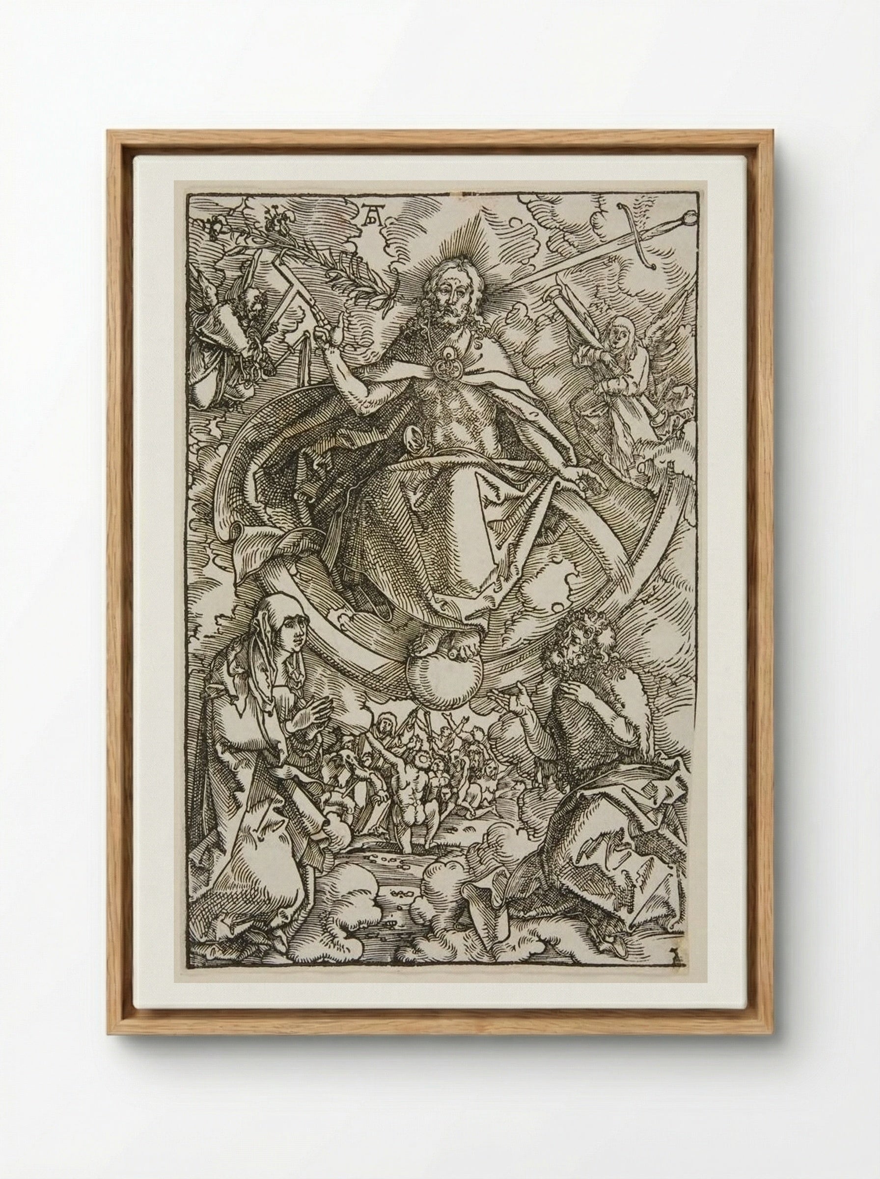 The Last Judgment - Hans Baldung Grien - Framed Canvas Wood