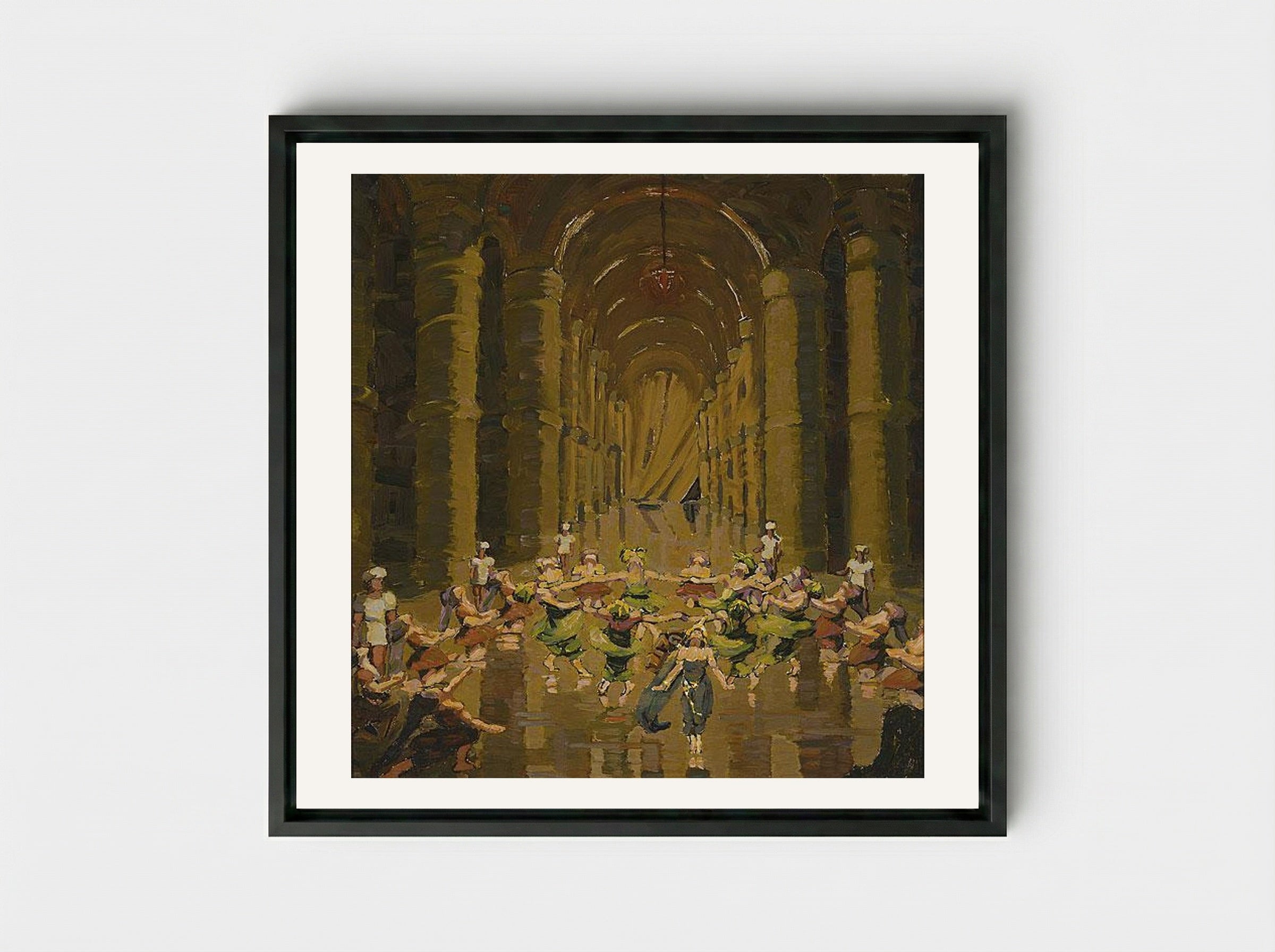 Extravaganza - Grace Cossington Smith - Framed Canvas Black