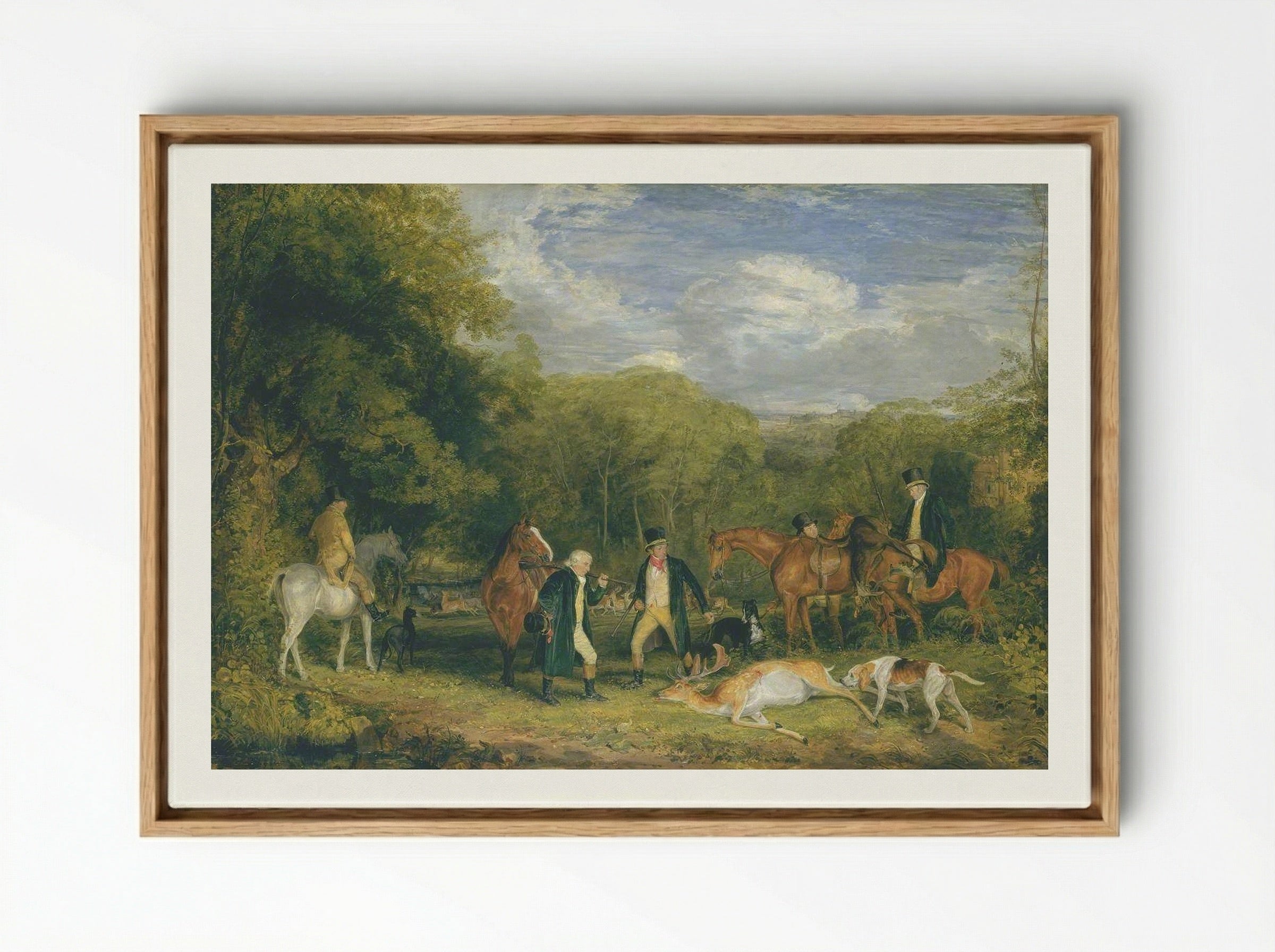Buck Shooting - John Frederick Lewis - Framed Canvas Wood