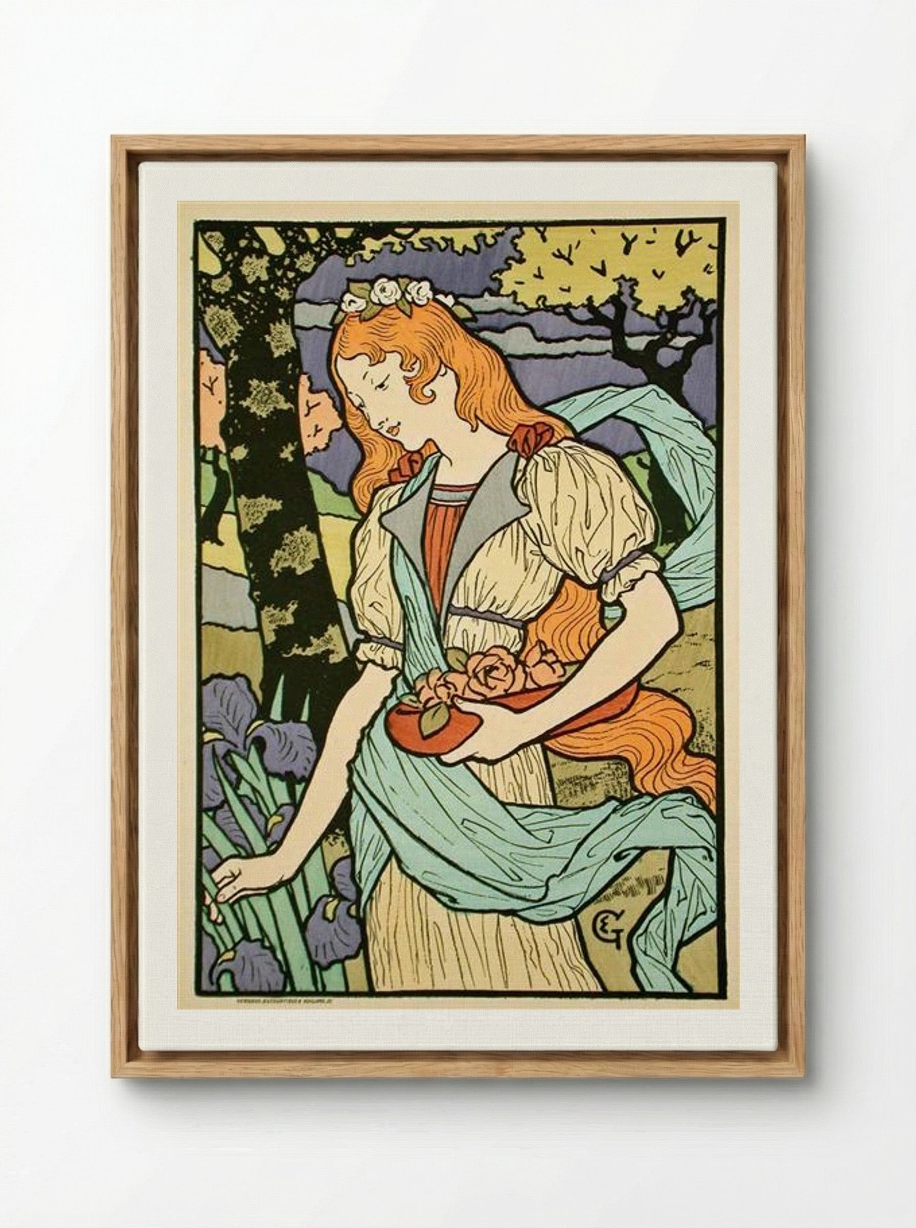Grafton Gallery - Eugène Grasset - Framed Canvas Wood