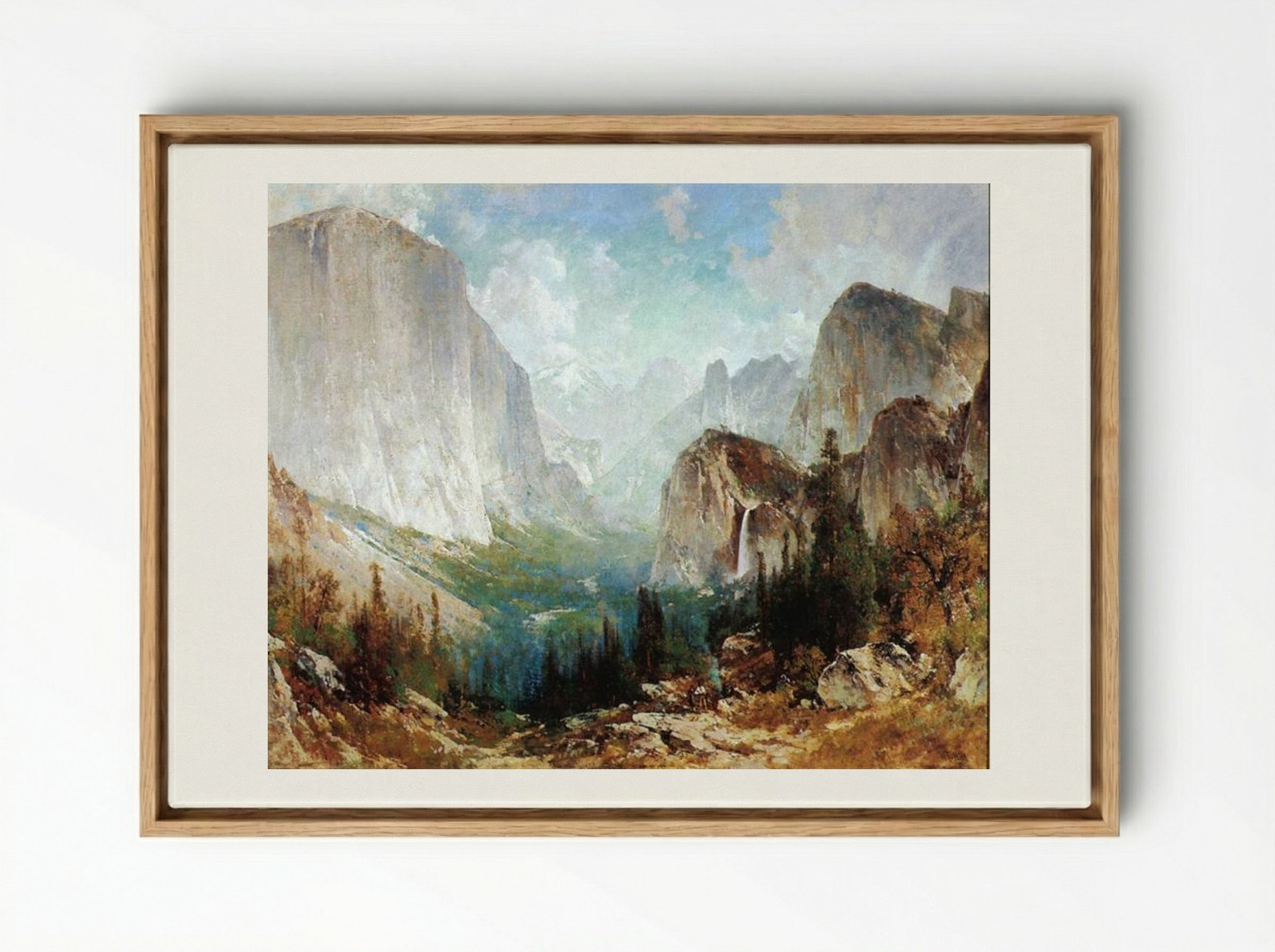 After the Storm, Yosemite Valley - Thomas Hill - Framed Canvas Wood