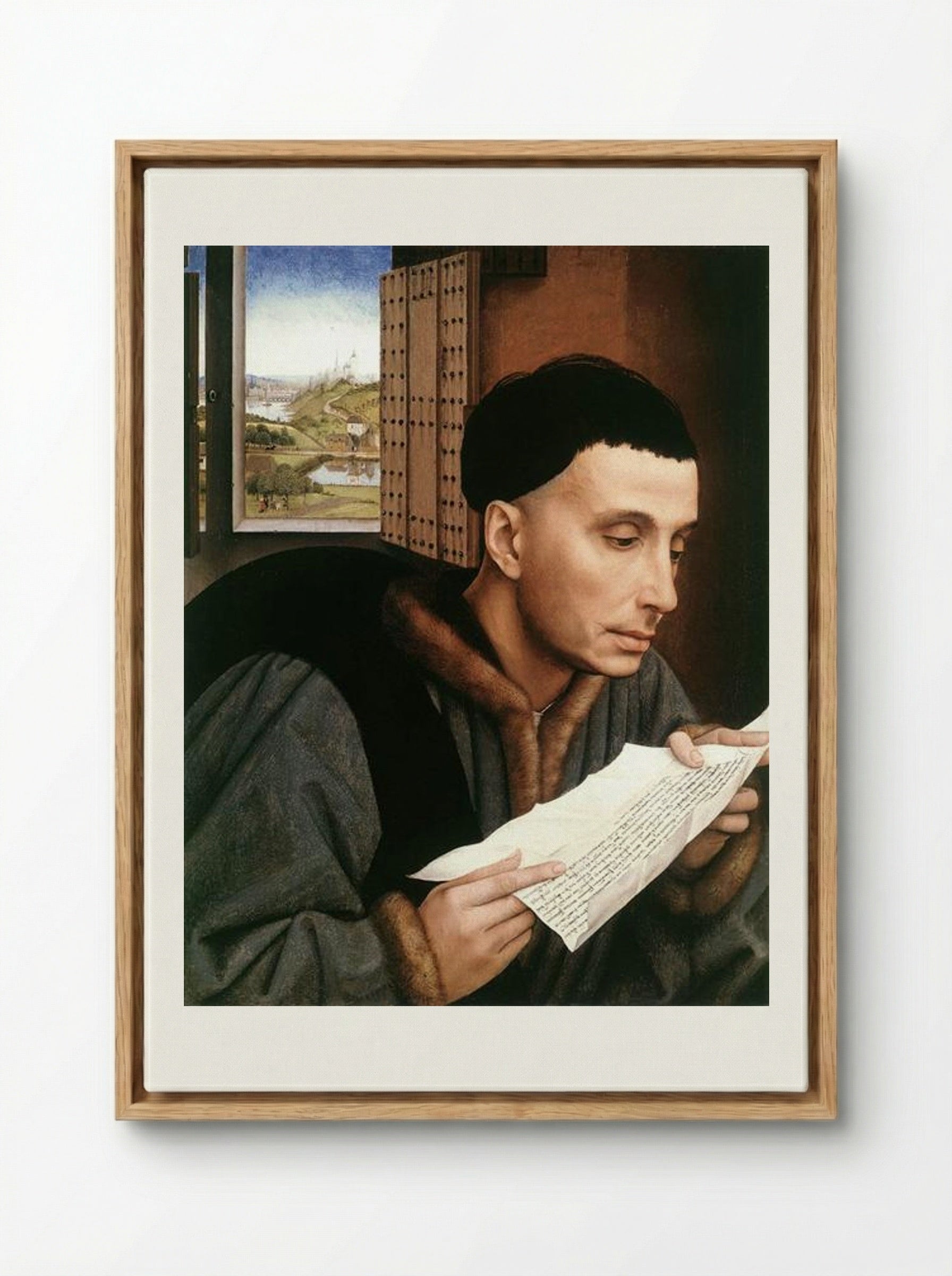 Saint Ivo - Rogier van der Weyden - Framed Canvas Wood