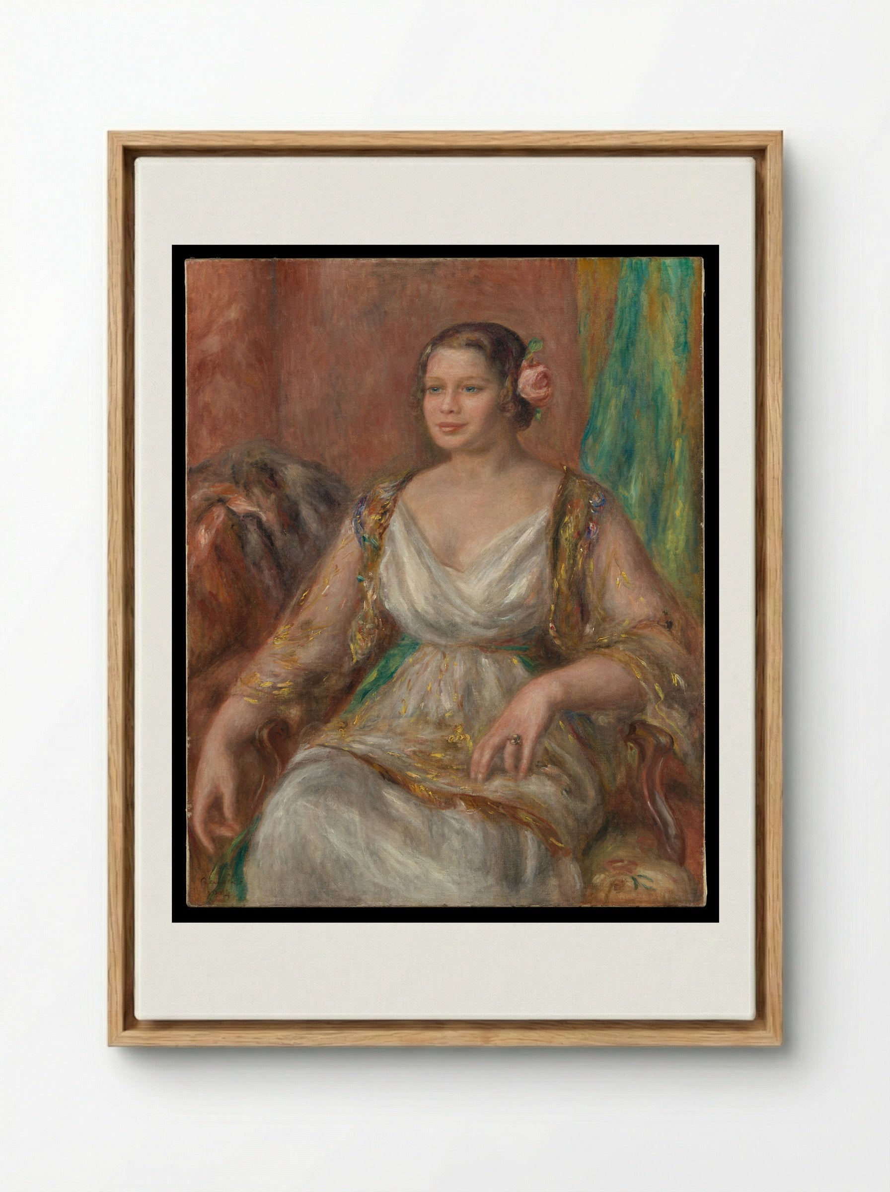 Tilla Durieux - Auguste Renoir - Framed Canvas Wood