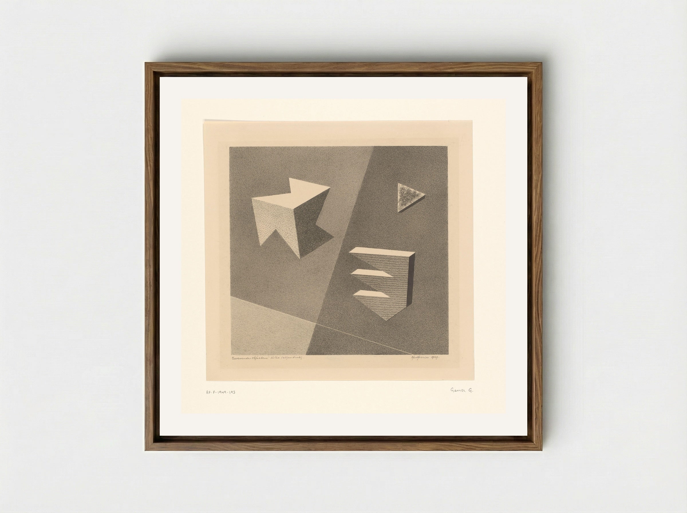 Zwevende objecten - Ger Gerrits - Framed Canvas Wood