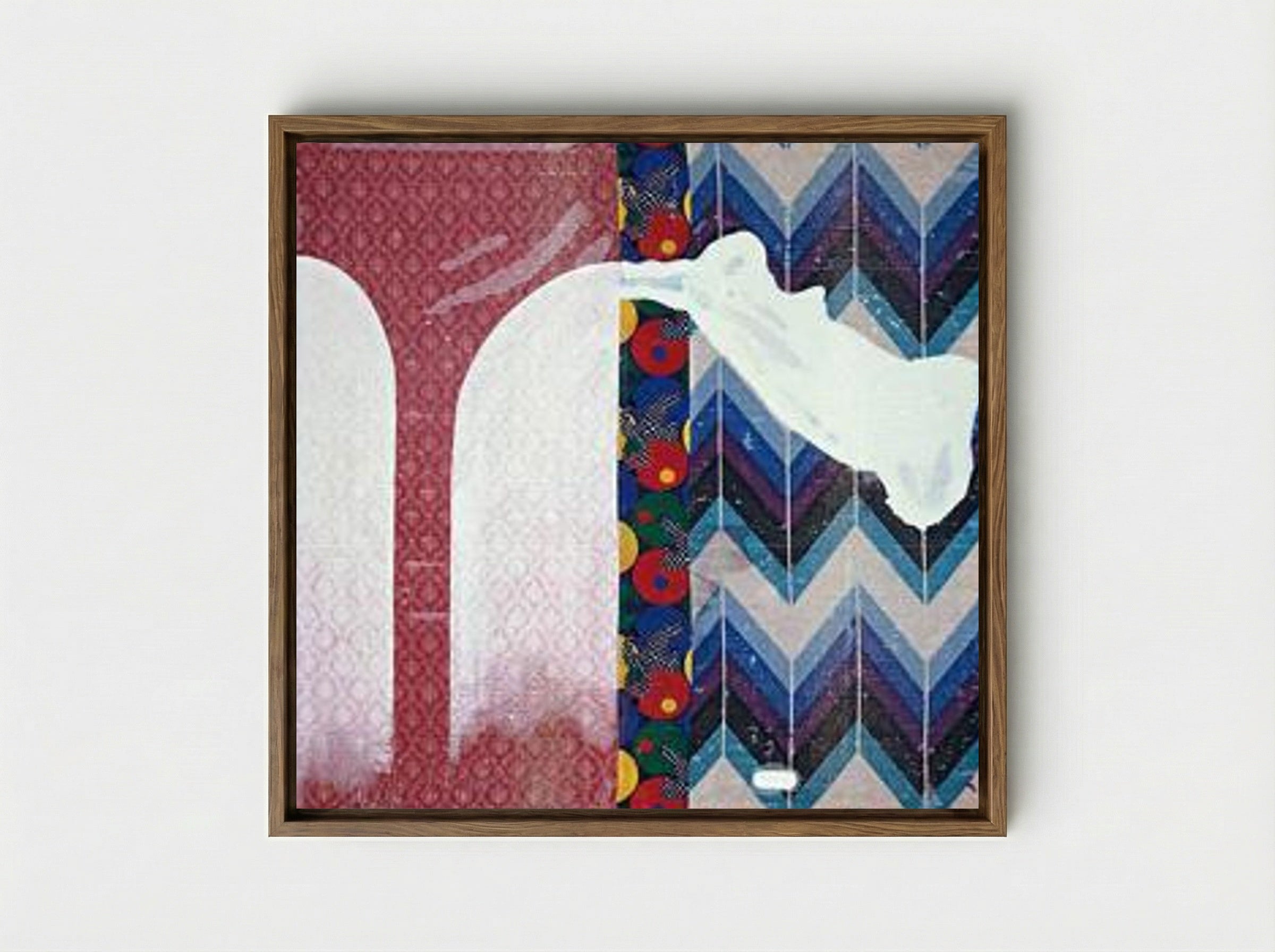 Untitled (Lens Painting) - Sigmar Polke - Framed Canvas Wood