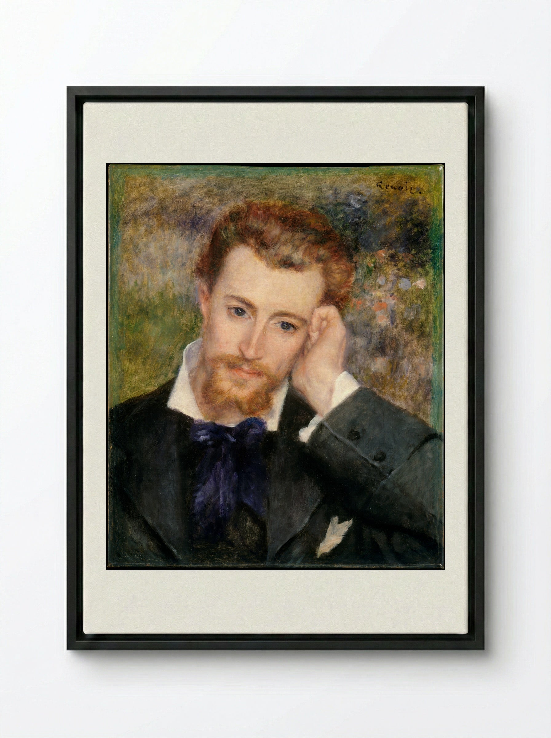 Eugène Murer (Hyacinthe-Eugène Meunier) - Auguste Renoir - Framed Canvas Black
