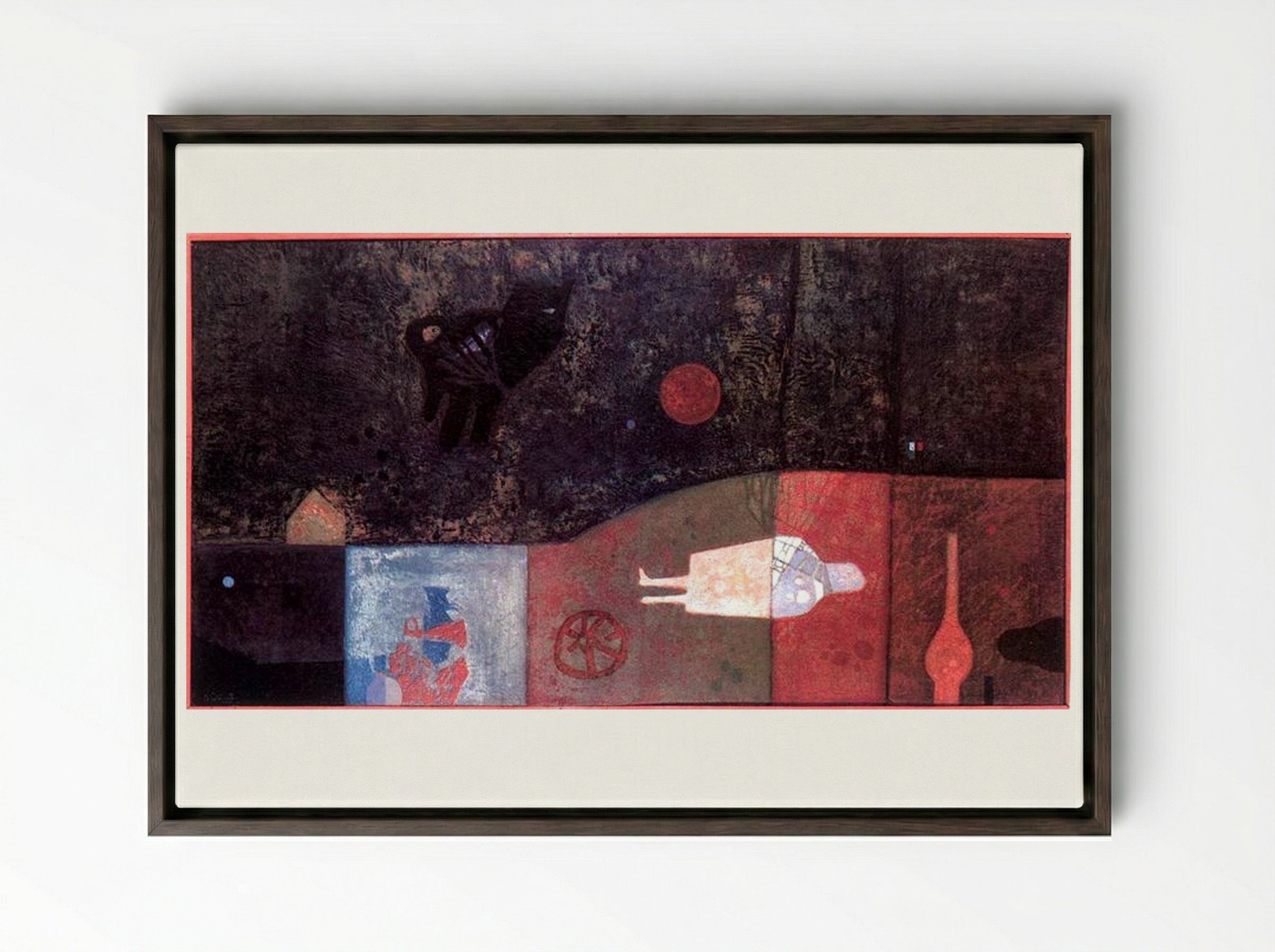 Homesickness - Endre Bálint - Framed Canvas Dark Wood