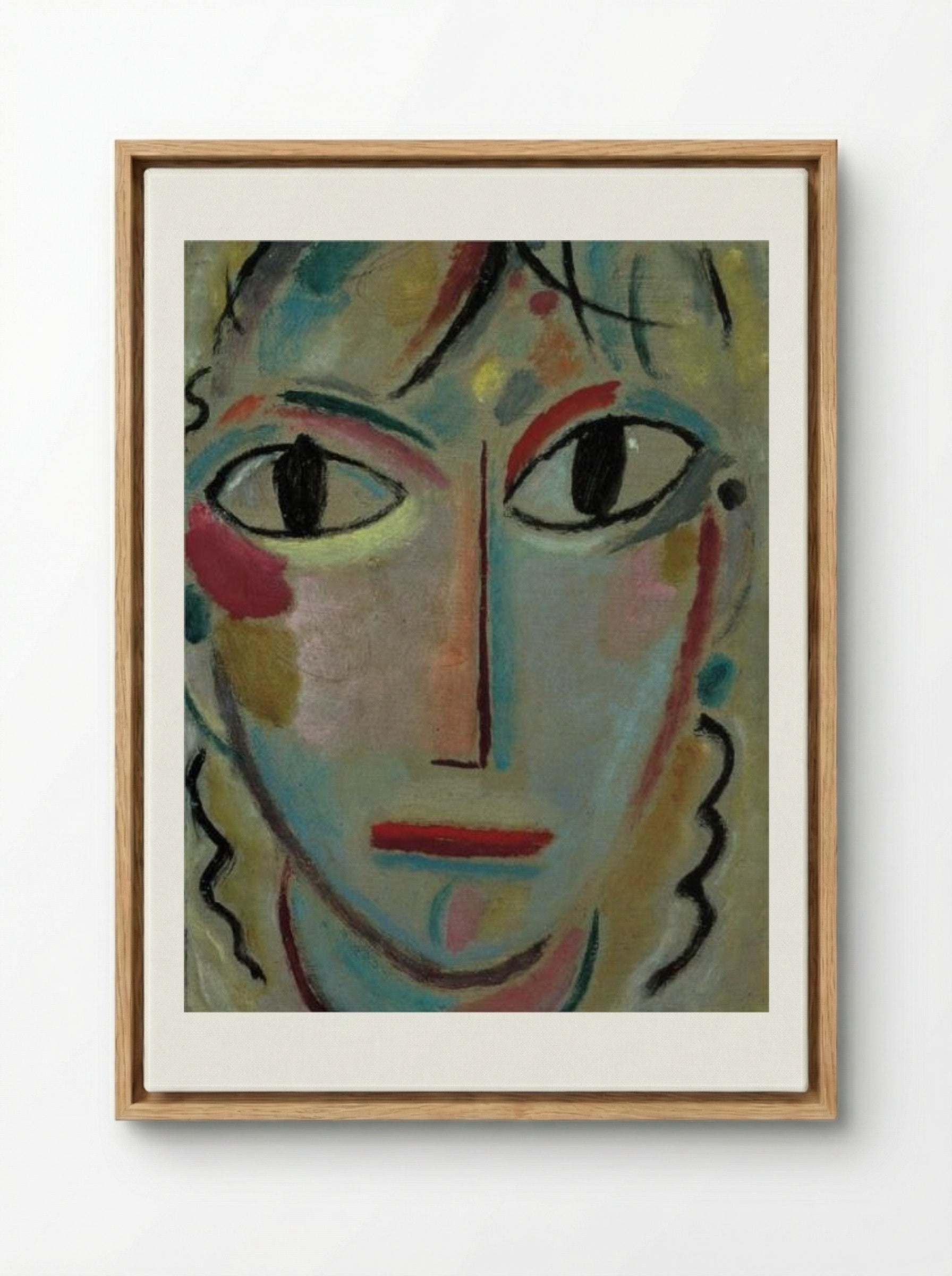 Astonishment - Alexej von Jawlensky - Framed Canvas Wood