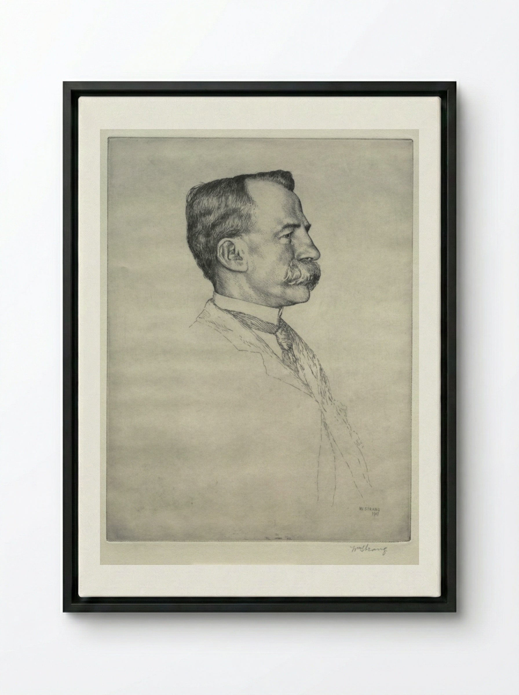 E. T. Bull - William Strang - Framed Canvas Black