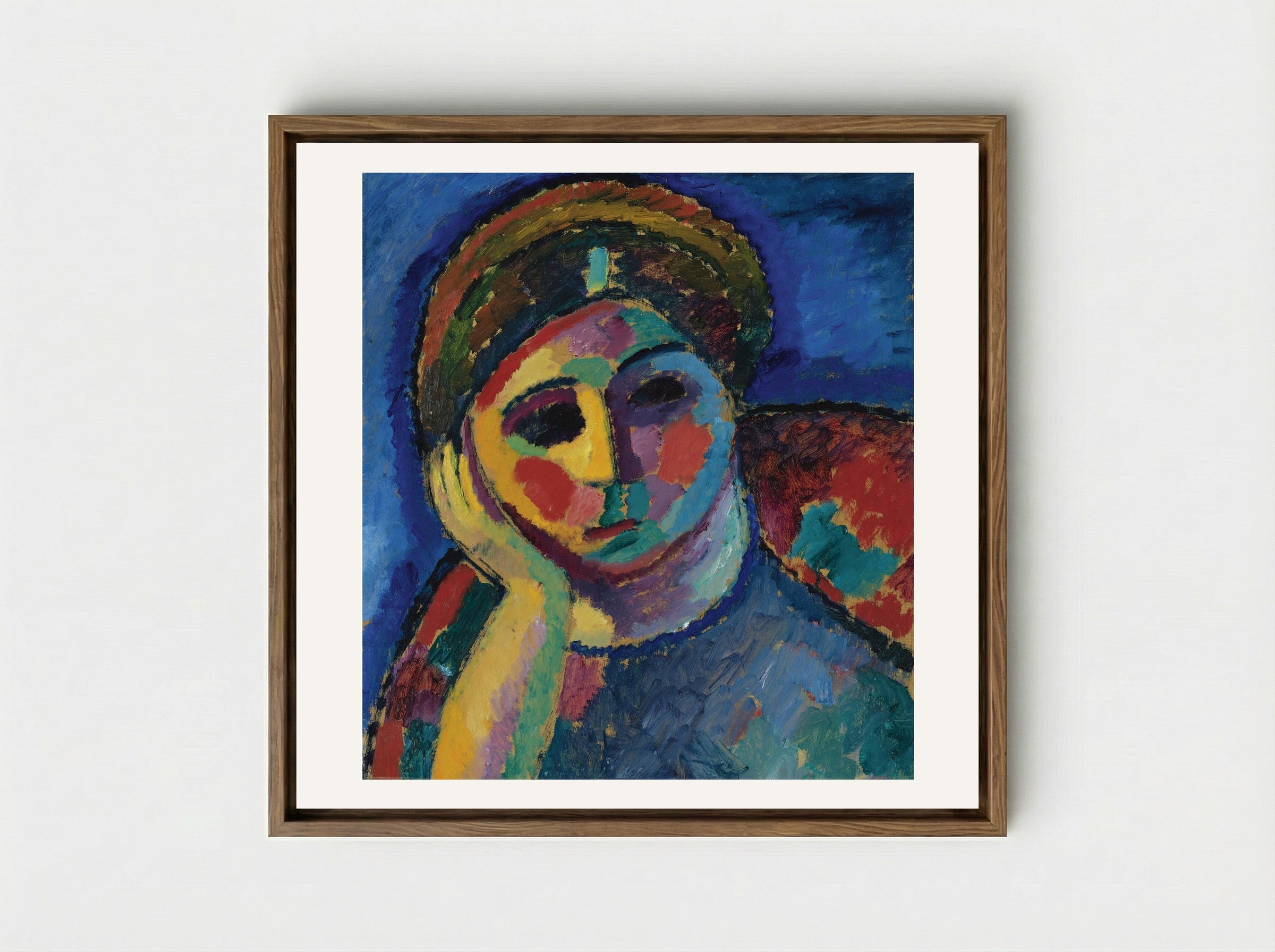 The Thinking Woman - Alexej von Jawlensky - Framed Canvas Wood