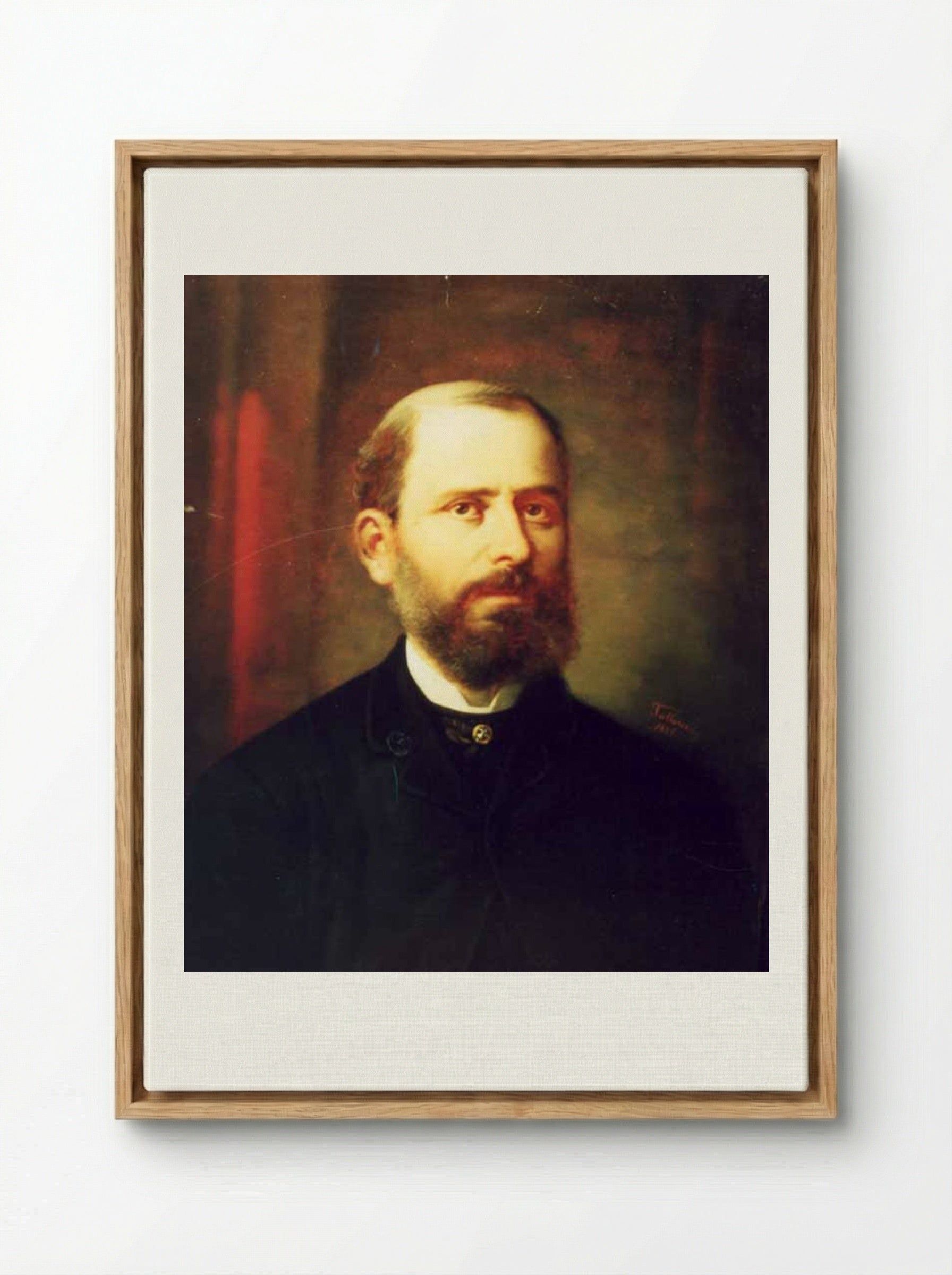 Ion Grădişteanu - Gheorghe Tattarescu - Framed Canvas Wood