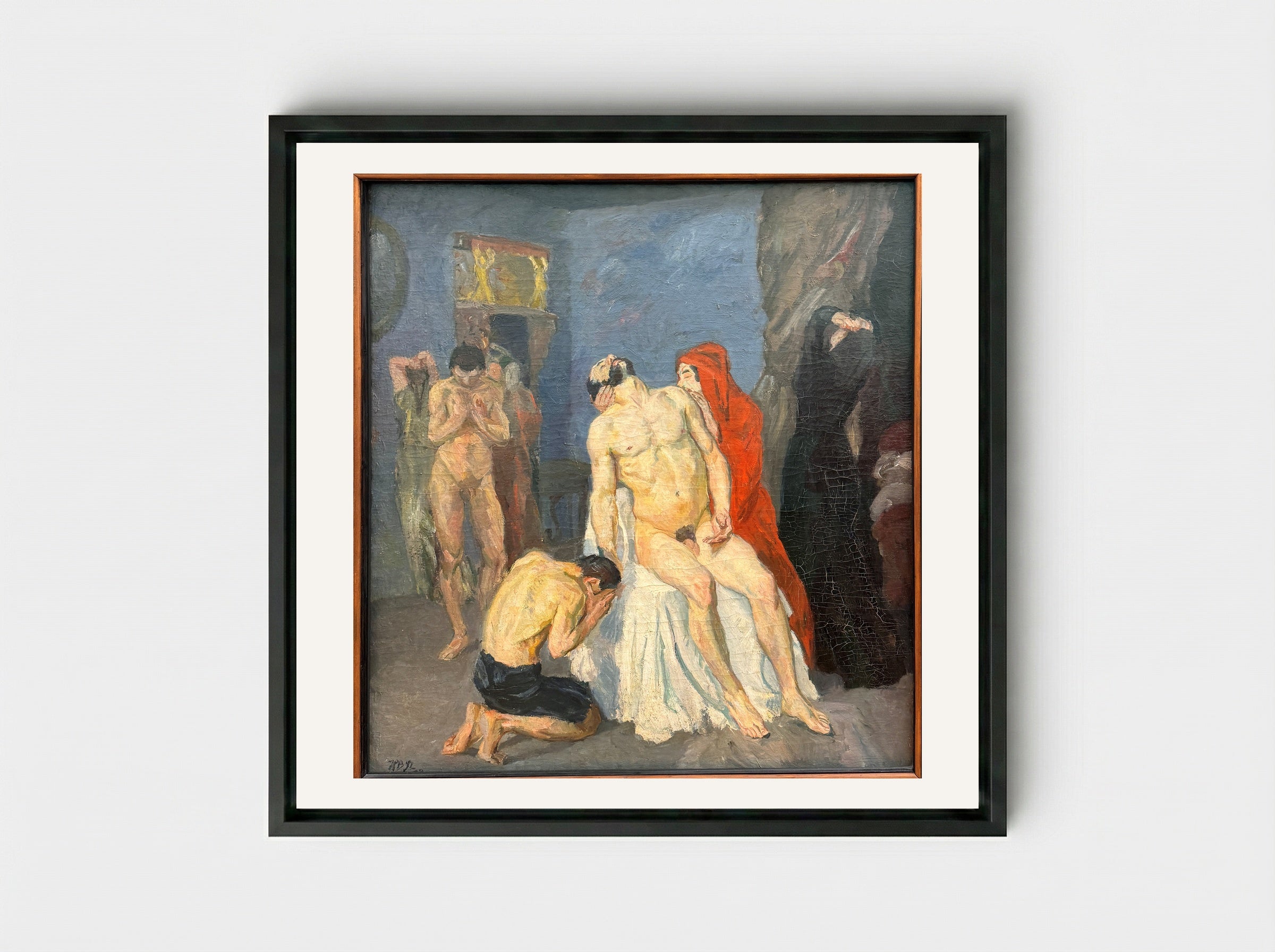 The Duchess - Max Beckmann - Framed Canvas Black