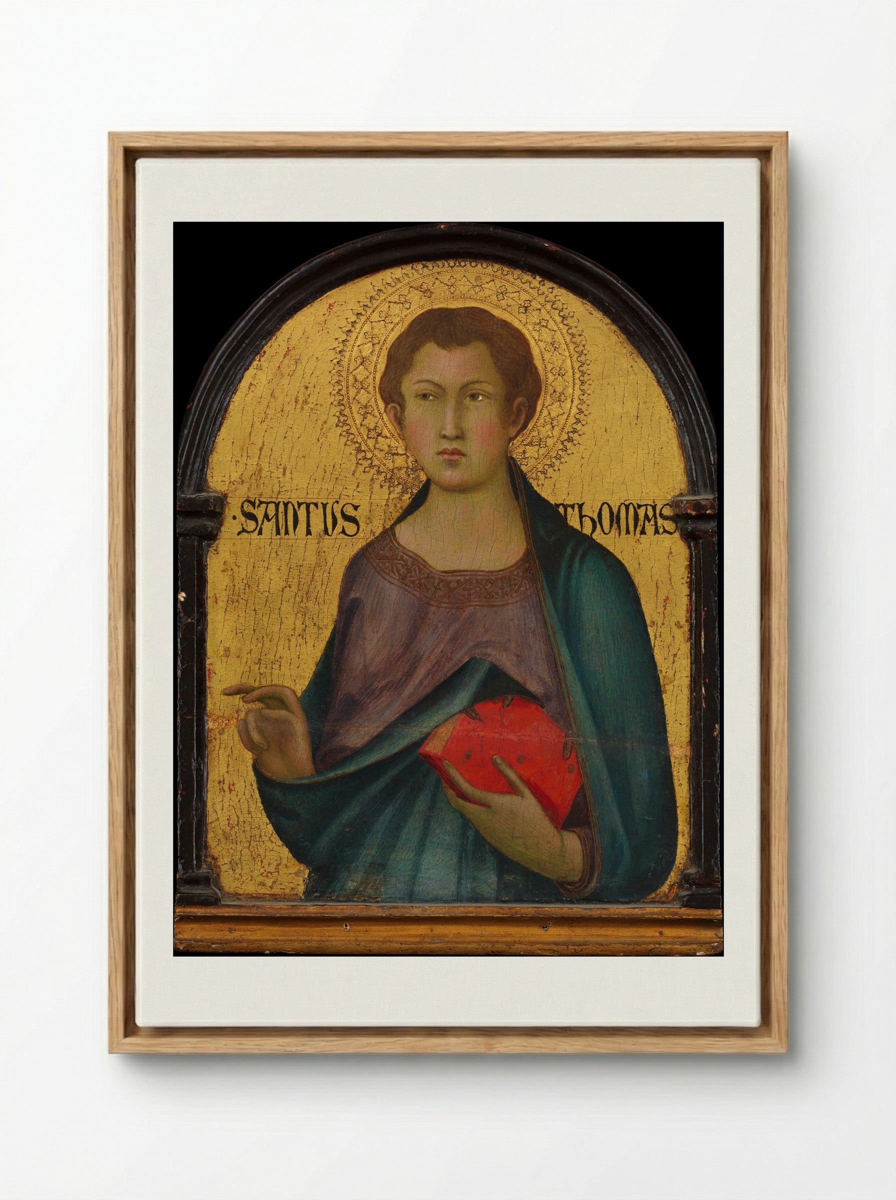 Saint Thomas - Simone Martini - Framed Canvas Wood