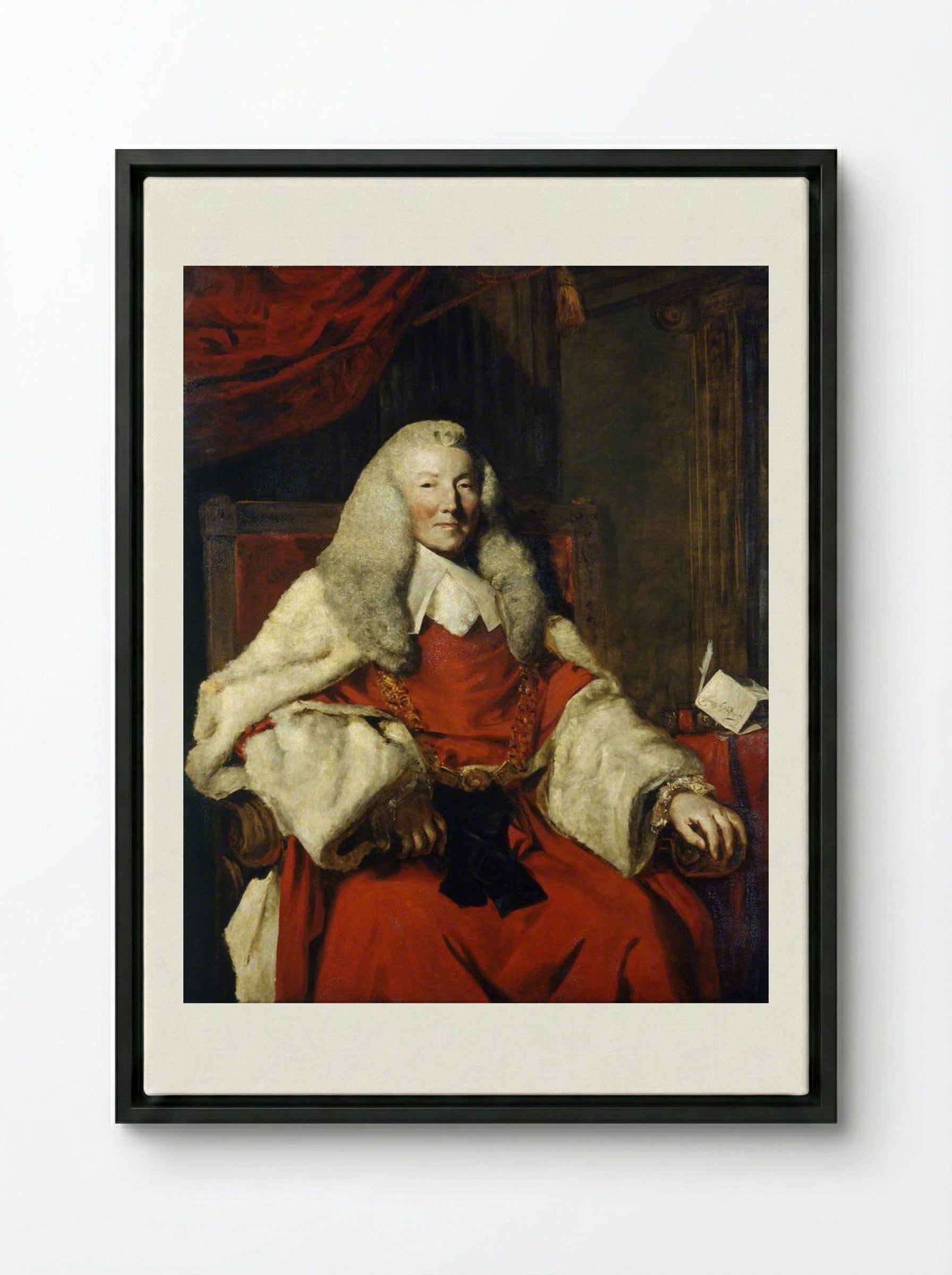 William Murray, 1st Earl of Mansfield - John Jackson - Framed Canvas Black