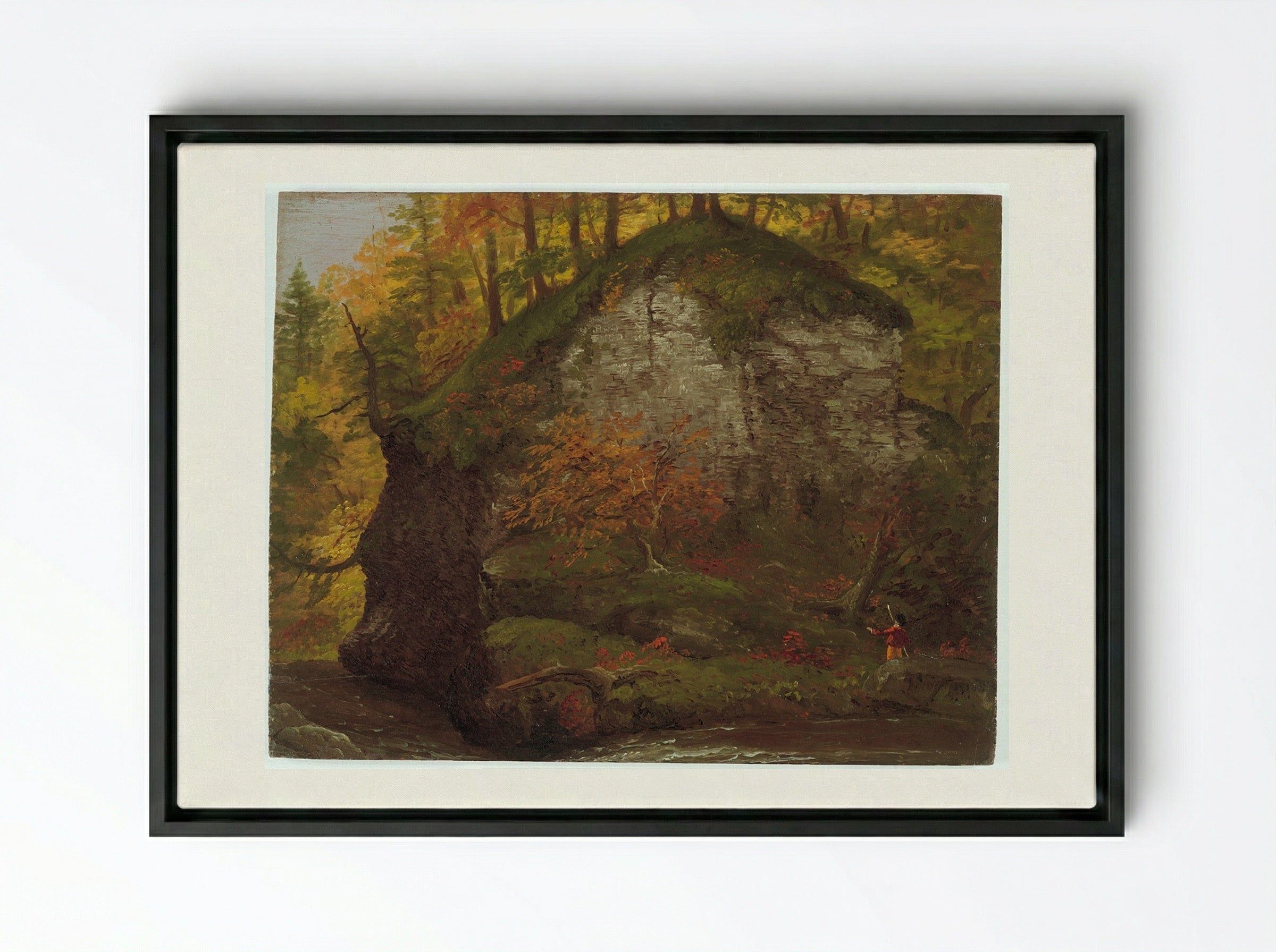 Watkins Glen - Thomas Cole - Framed Canvas Black