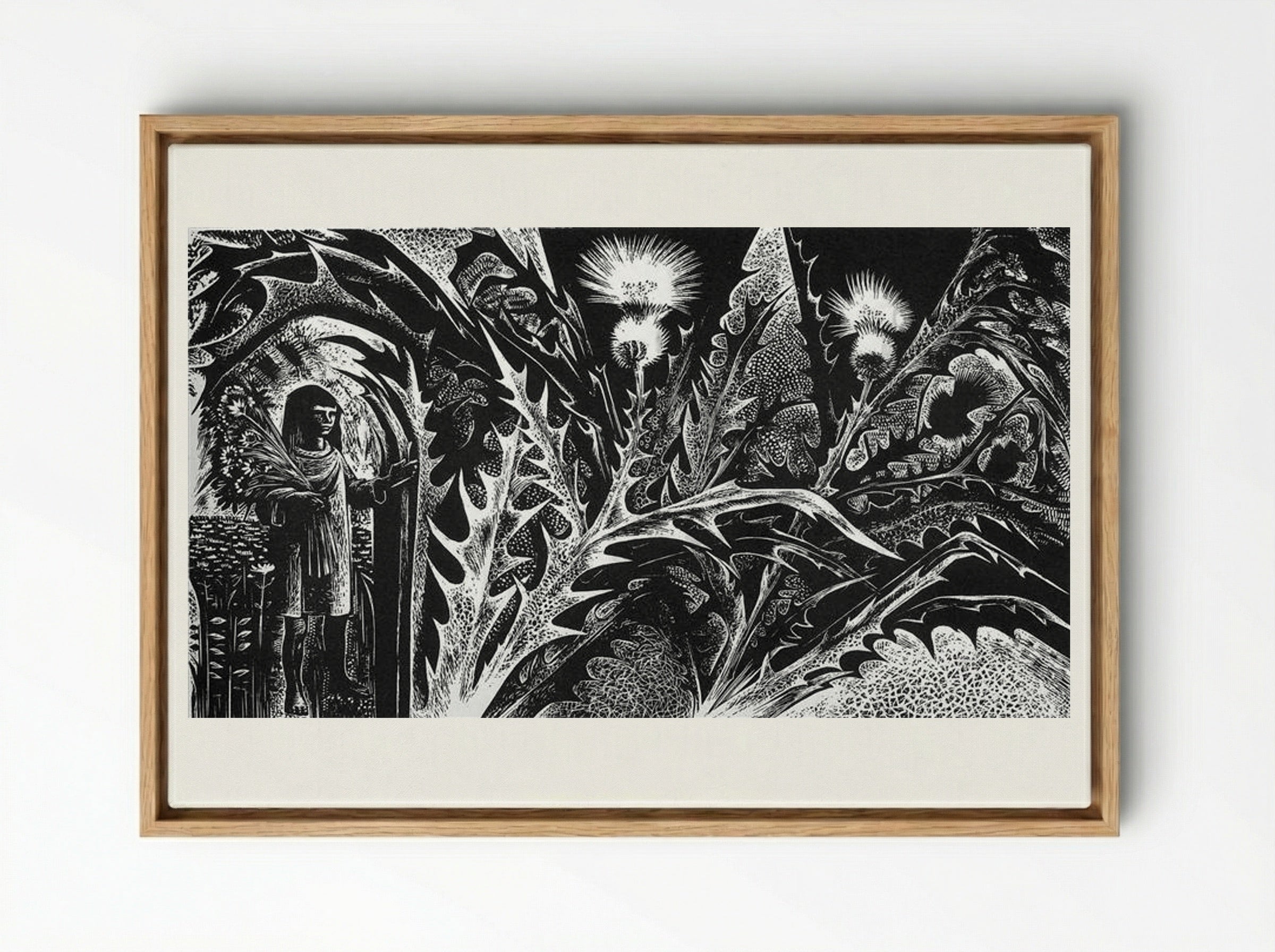 Flower Girl - Lynd Ward - Framed Canvas Wood