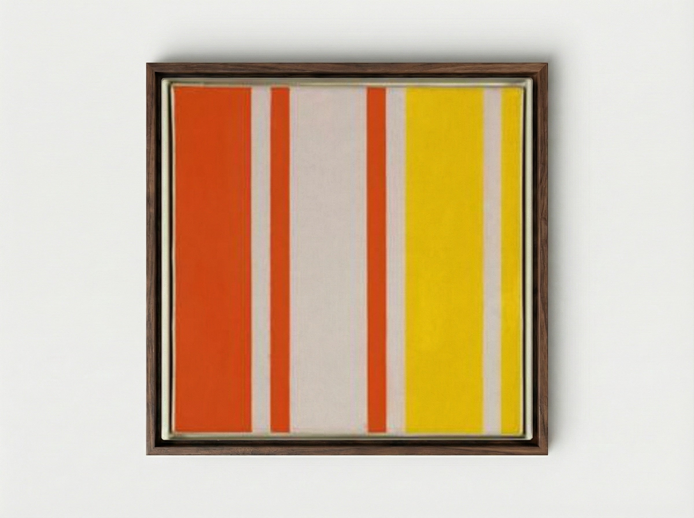 Rhythmische Teilung - Richard Paul Lohse - Framed Canvas Dark Wood