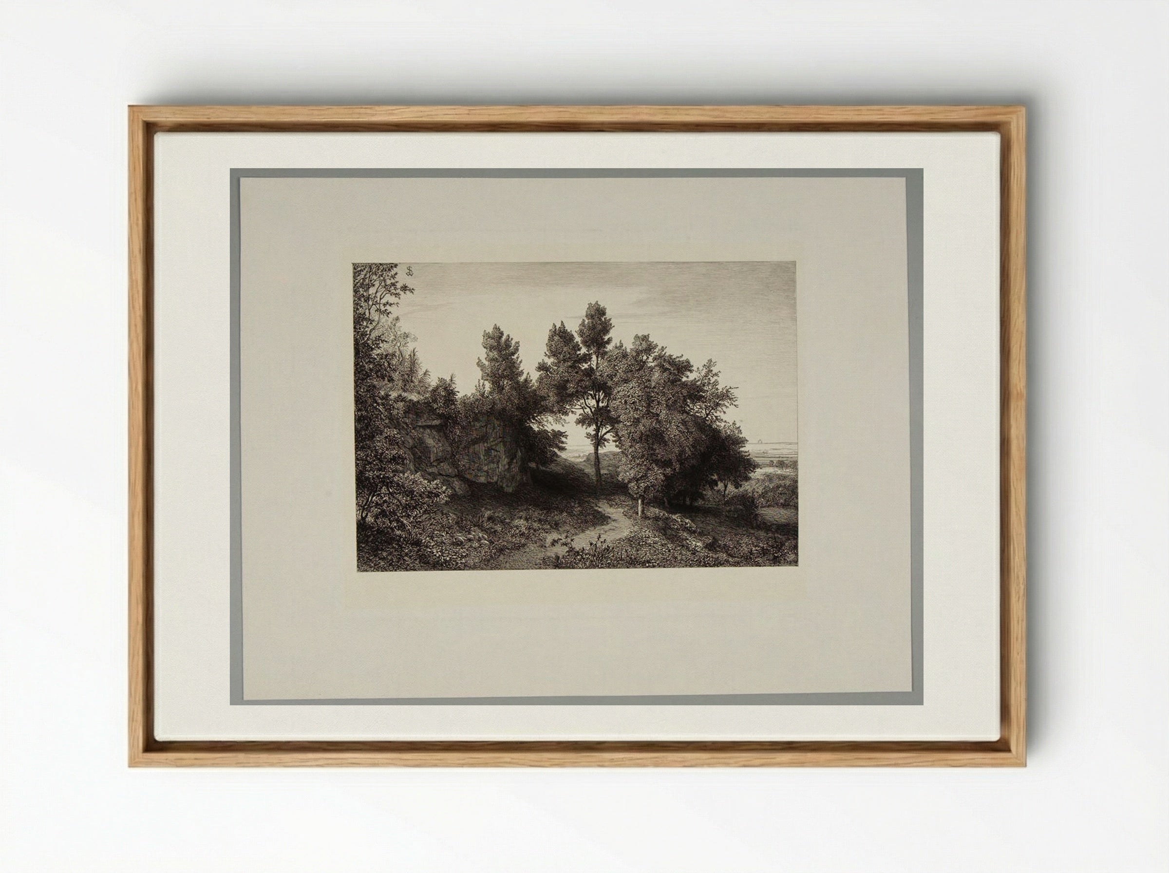 Evening with Albano - Johann Wilhelm Schirmer - Framed Canvas Wood