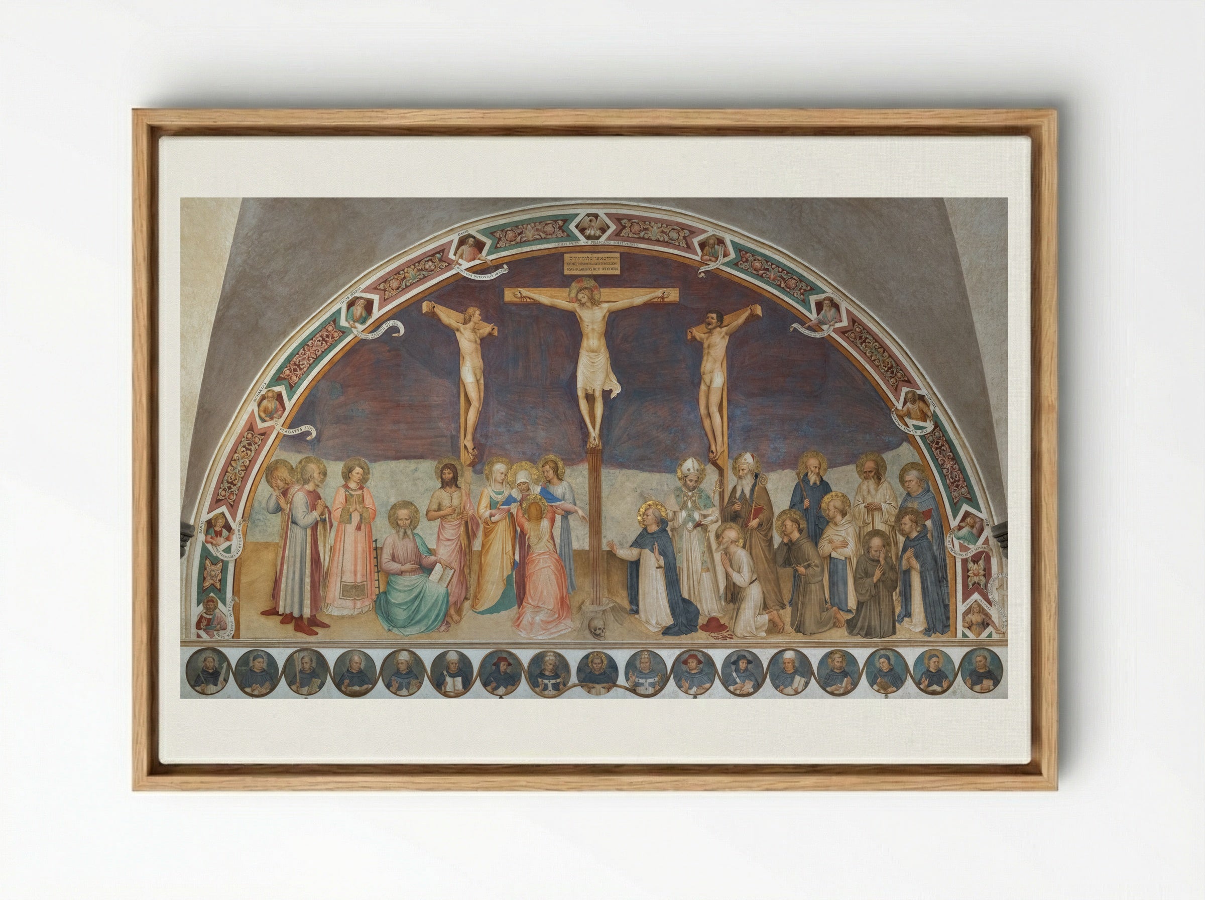 Crucifixion - Fra Angelico - Framed Canvas Wood