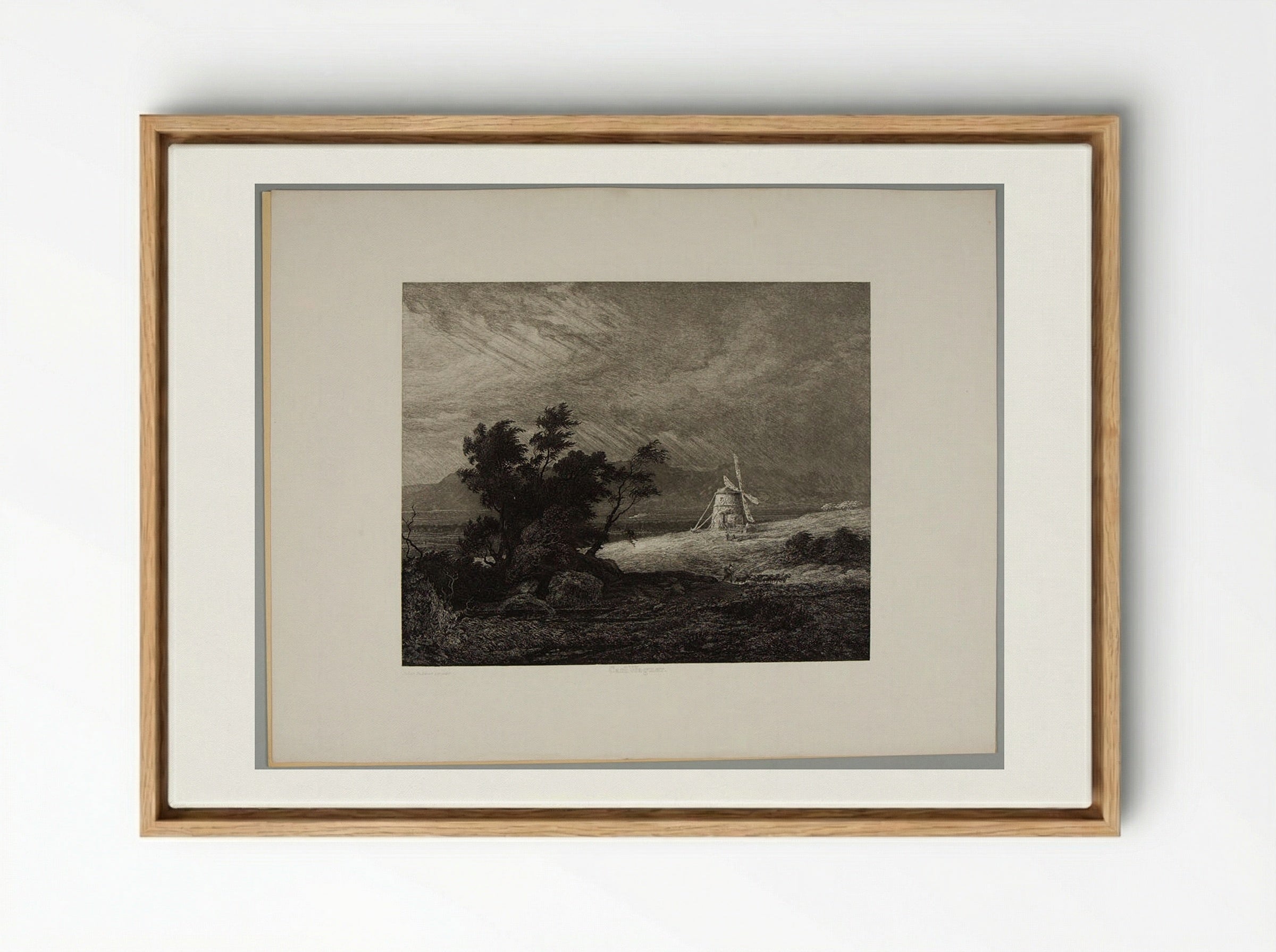 Windmill - Carl Wagner - Framed Canvas Wood