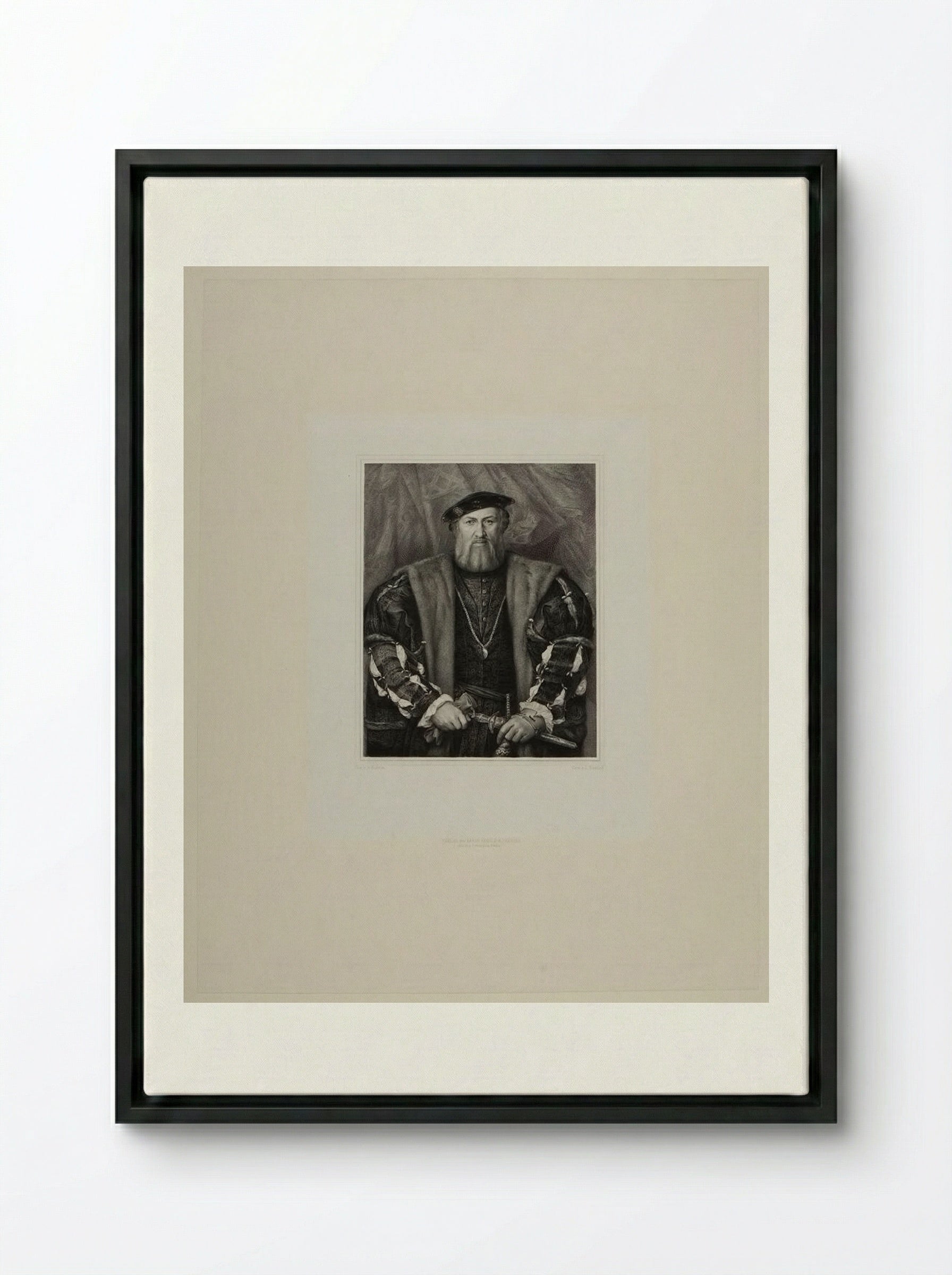 Hubert Morett - Lazarus Gottlieb Sichling - Framed Canvas Black