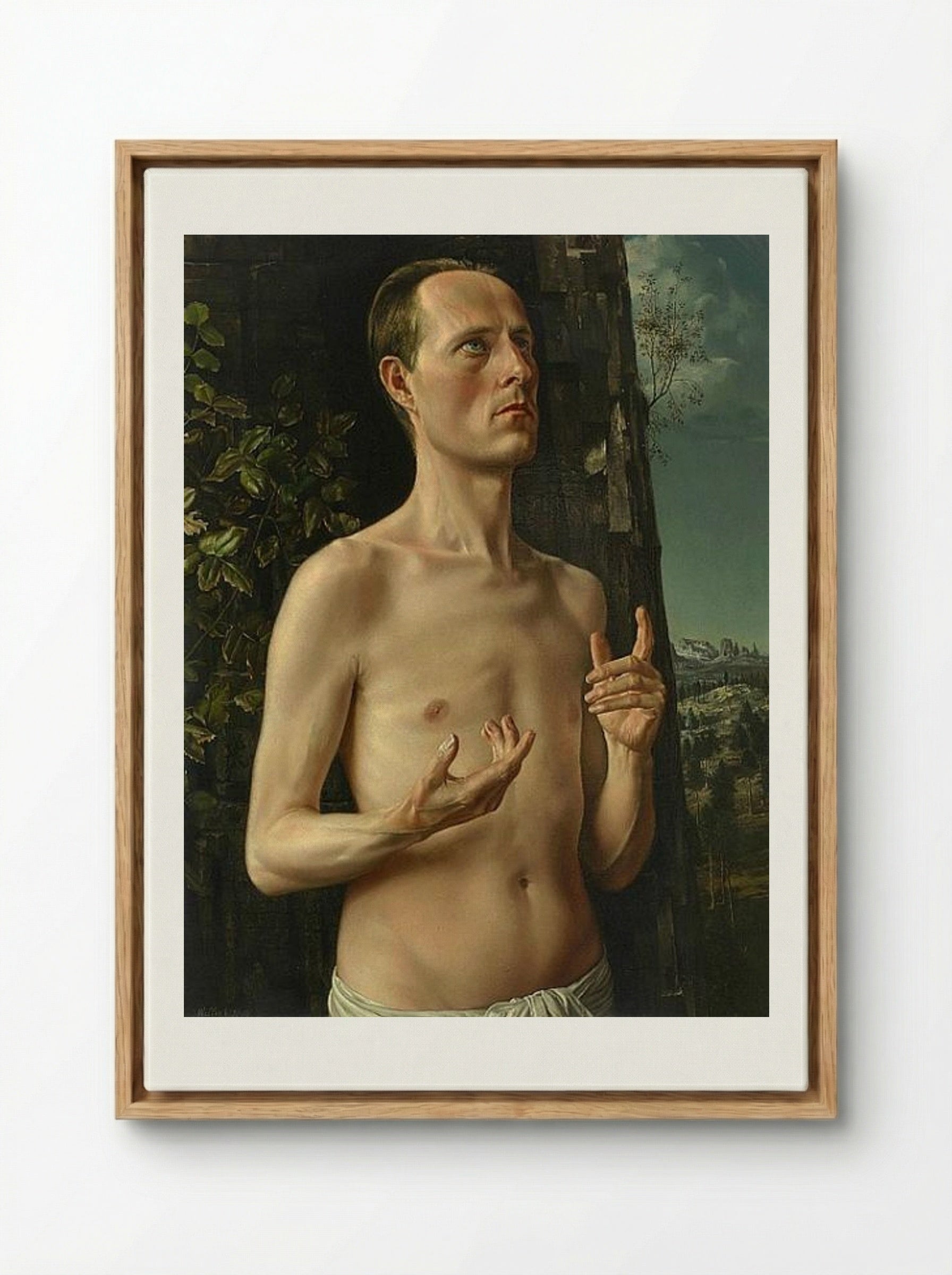 St. John the Baptist (Self-Portrait) - Carel Willink - Framed Canvas Wood