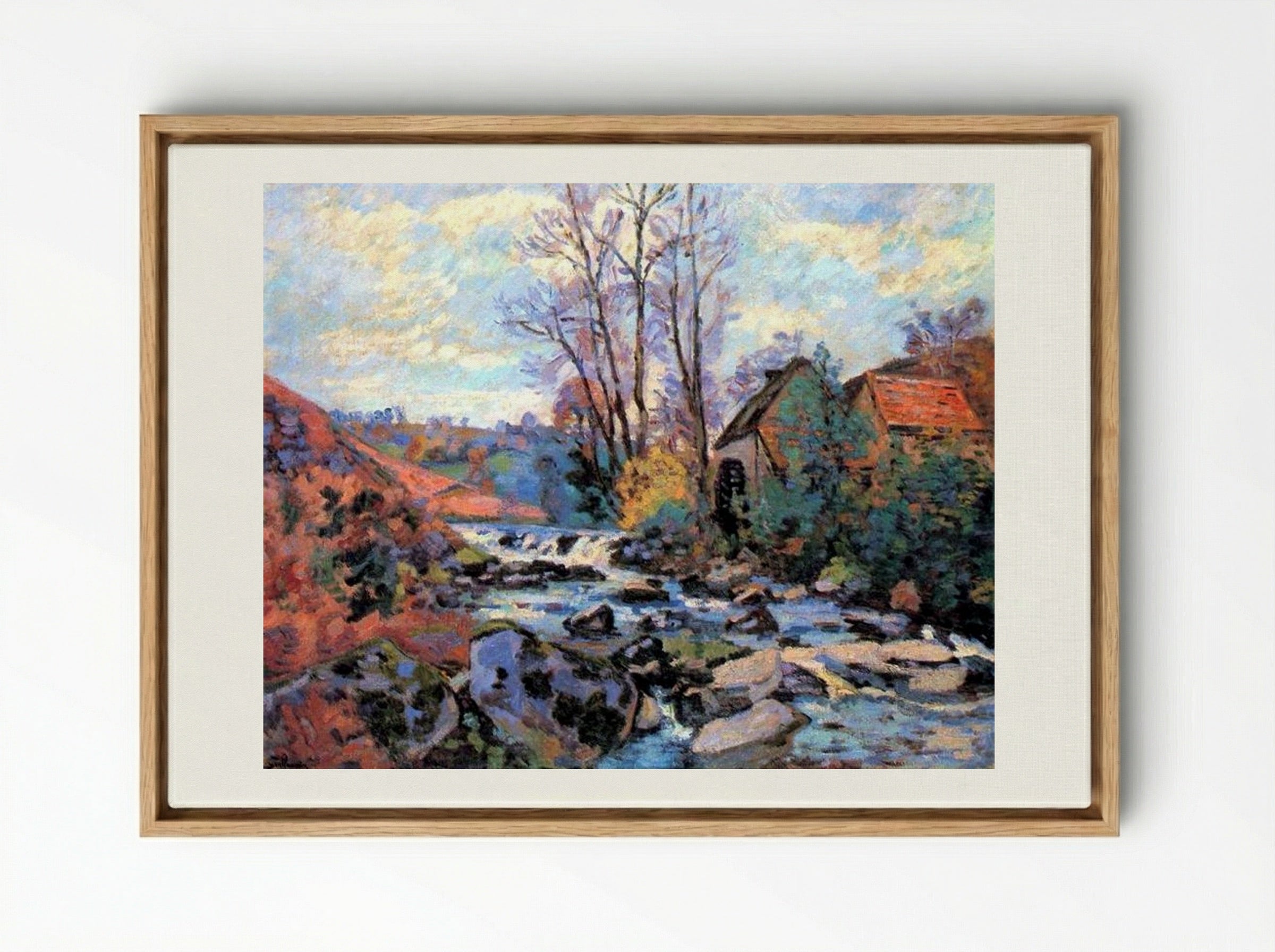 Moulin Bouchardon, Crozant - Armand Guillaumin - Framed Canvas Wood