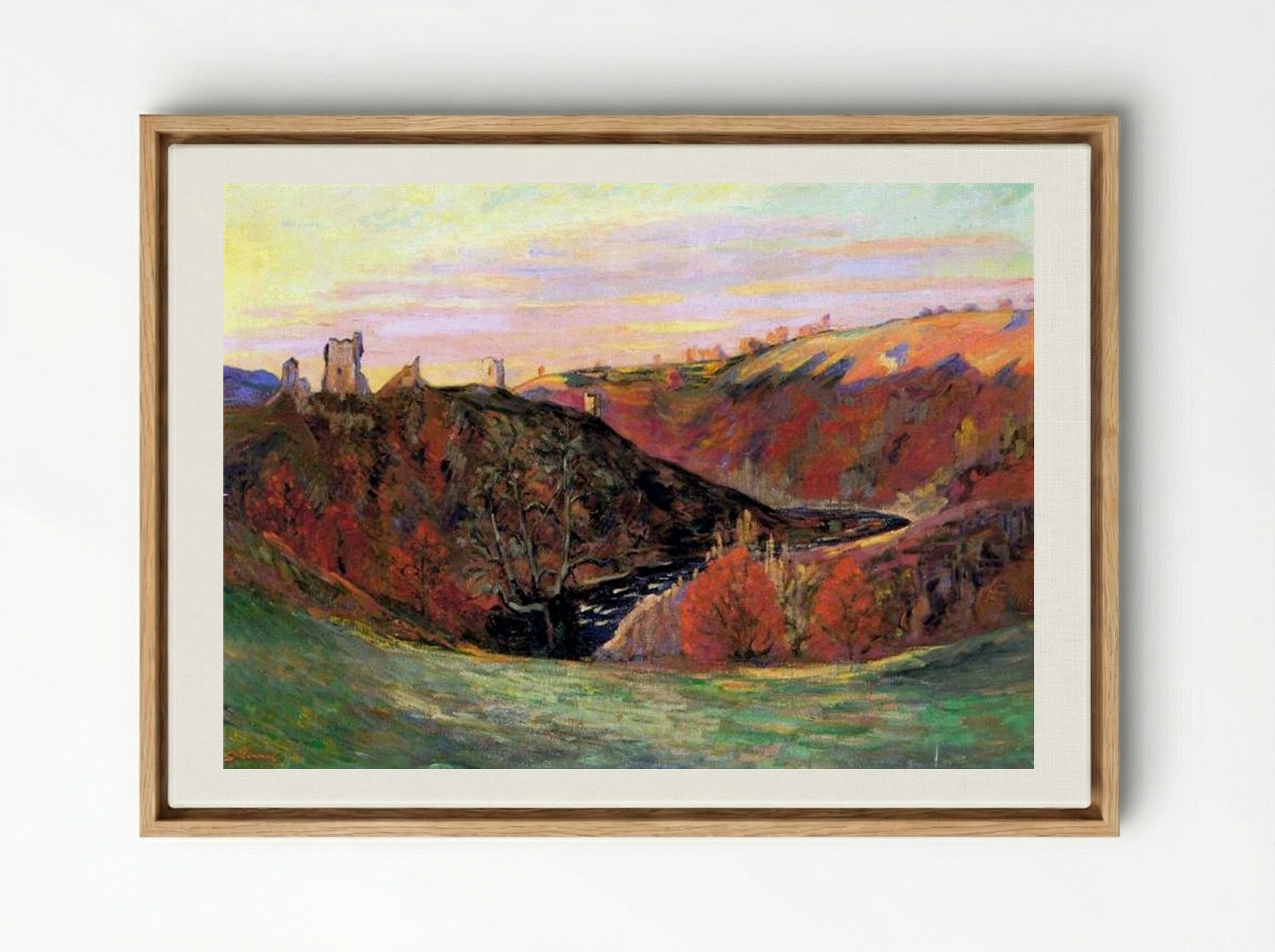 Sunset in Creuse - Armand Guillaumin - Framed Canvas Wood