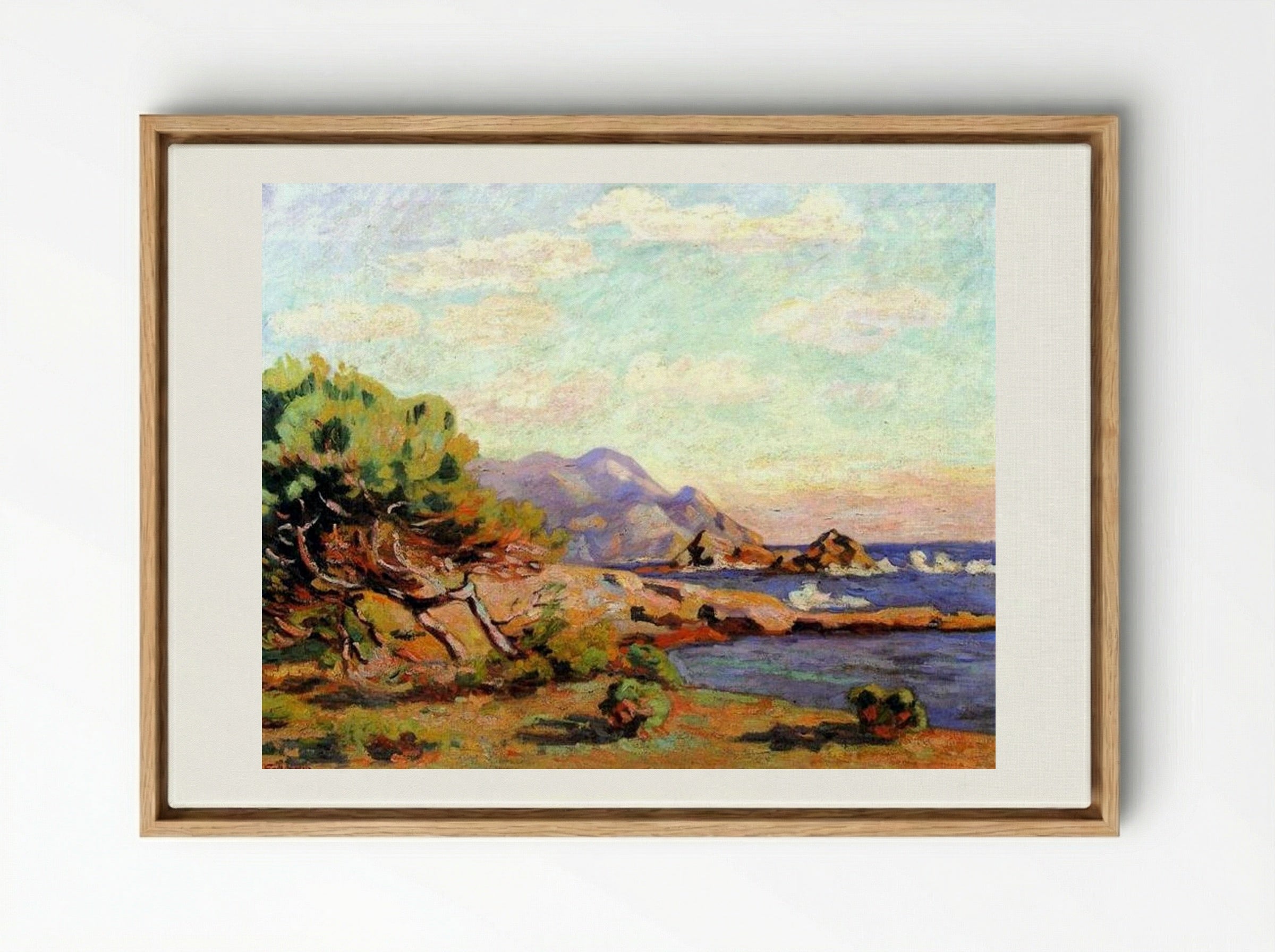 La Pointe du Lou Gaou - Armand Guillaumin - Framed Canvas Wood