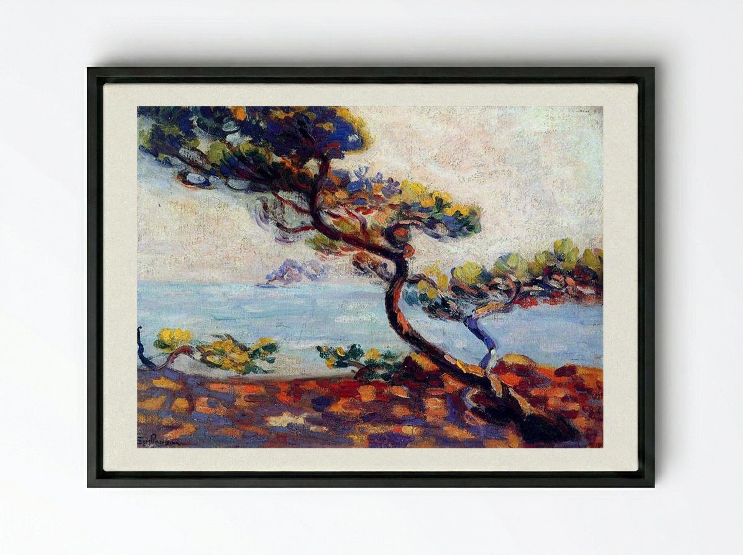 Dans le Midi - Armand Guillaumin - Framed Canvas Black