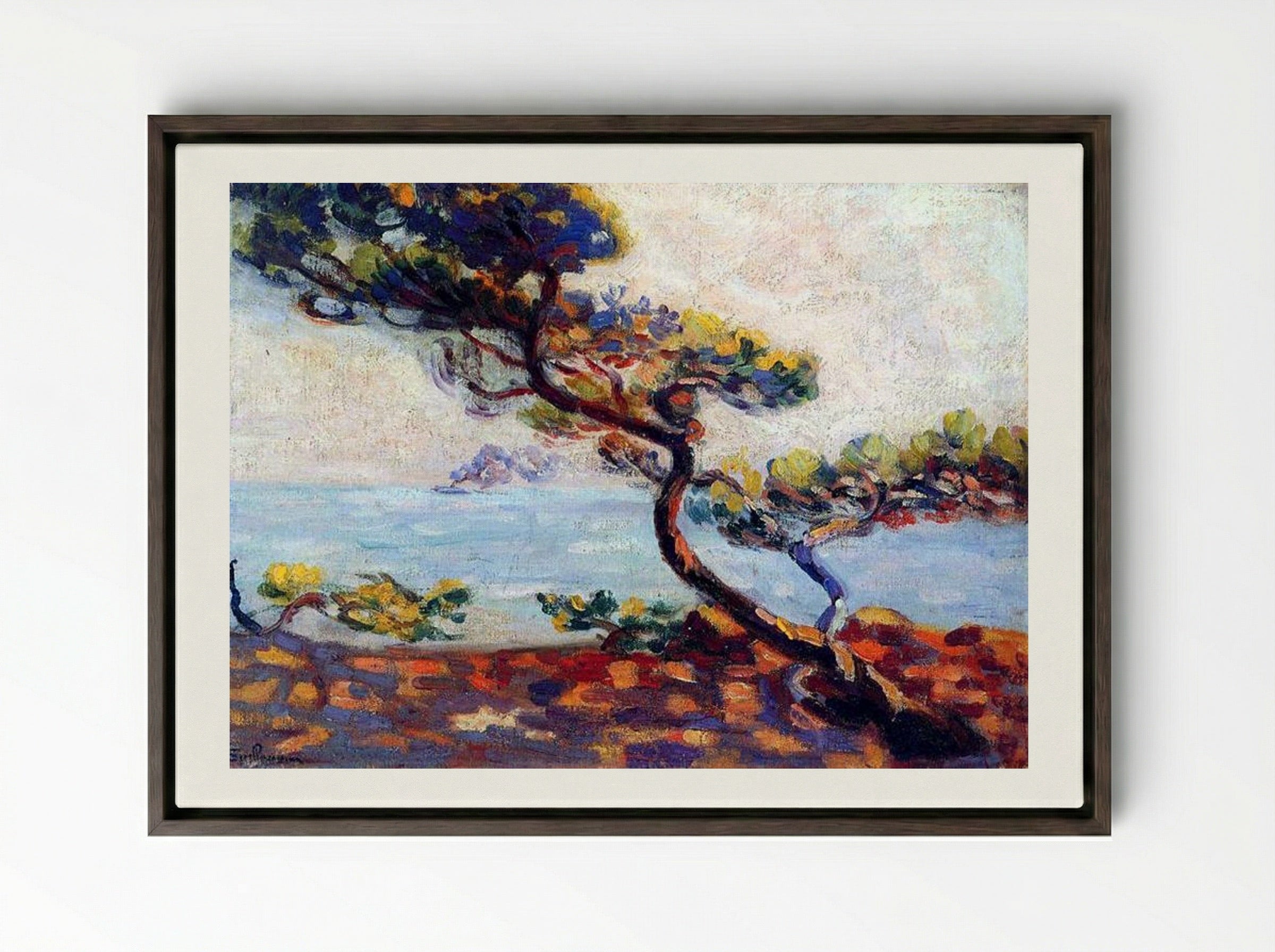 Dans le Midi - Armand Guillaumin - Framed Canvas Dark Wood